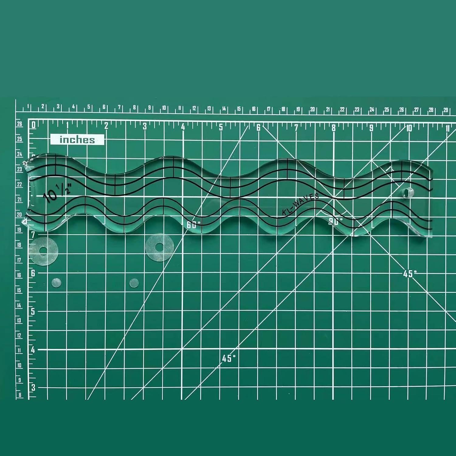 Regla de Acolchado Antideslizante Soaration 26.67x5.08cm