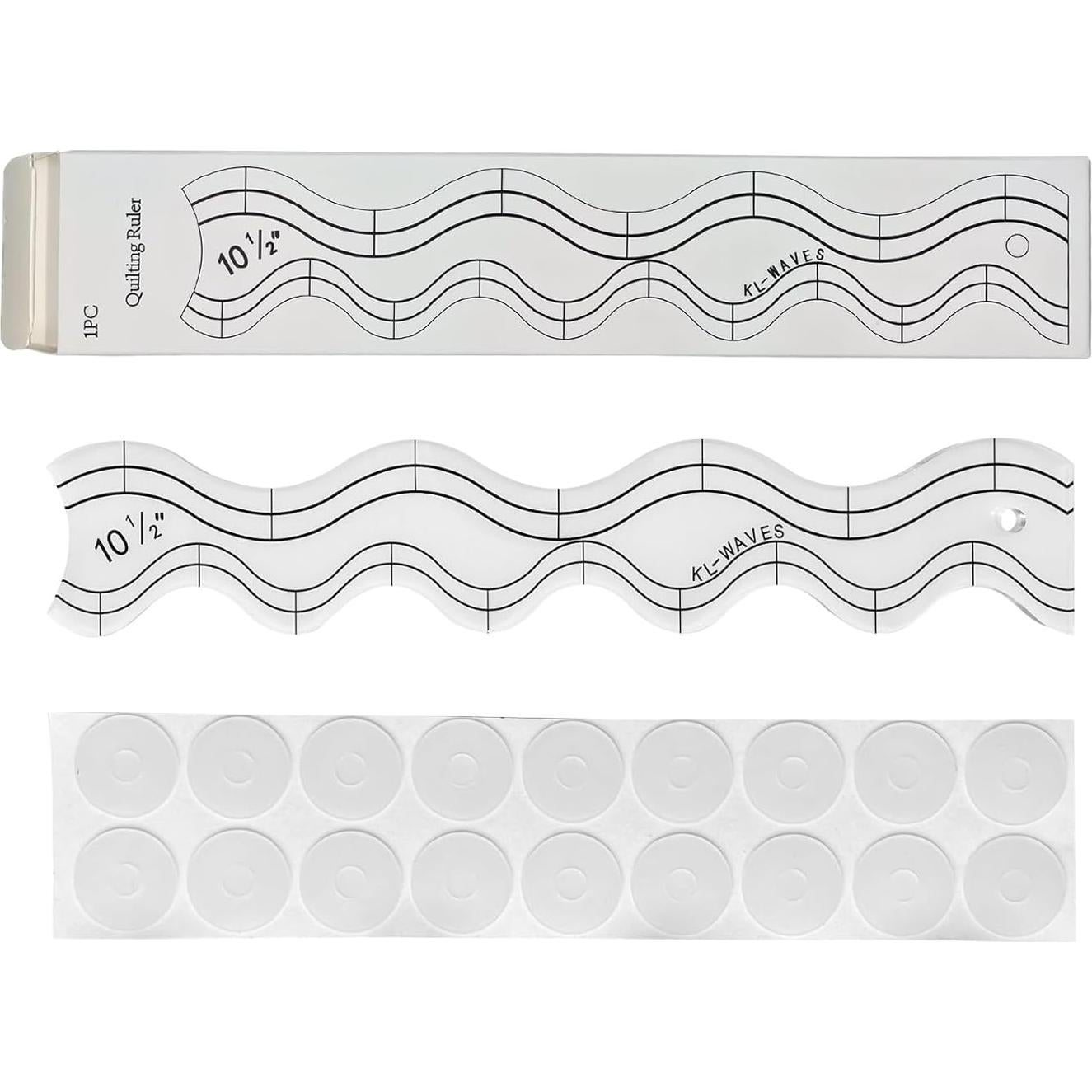 Regla de Acolchado Antideslizante Soaration 26.67x5.08cm