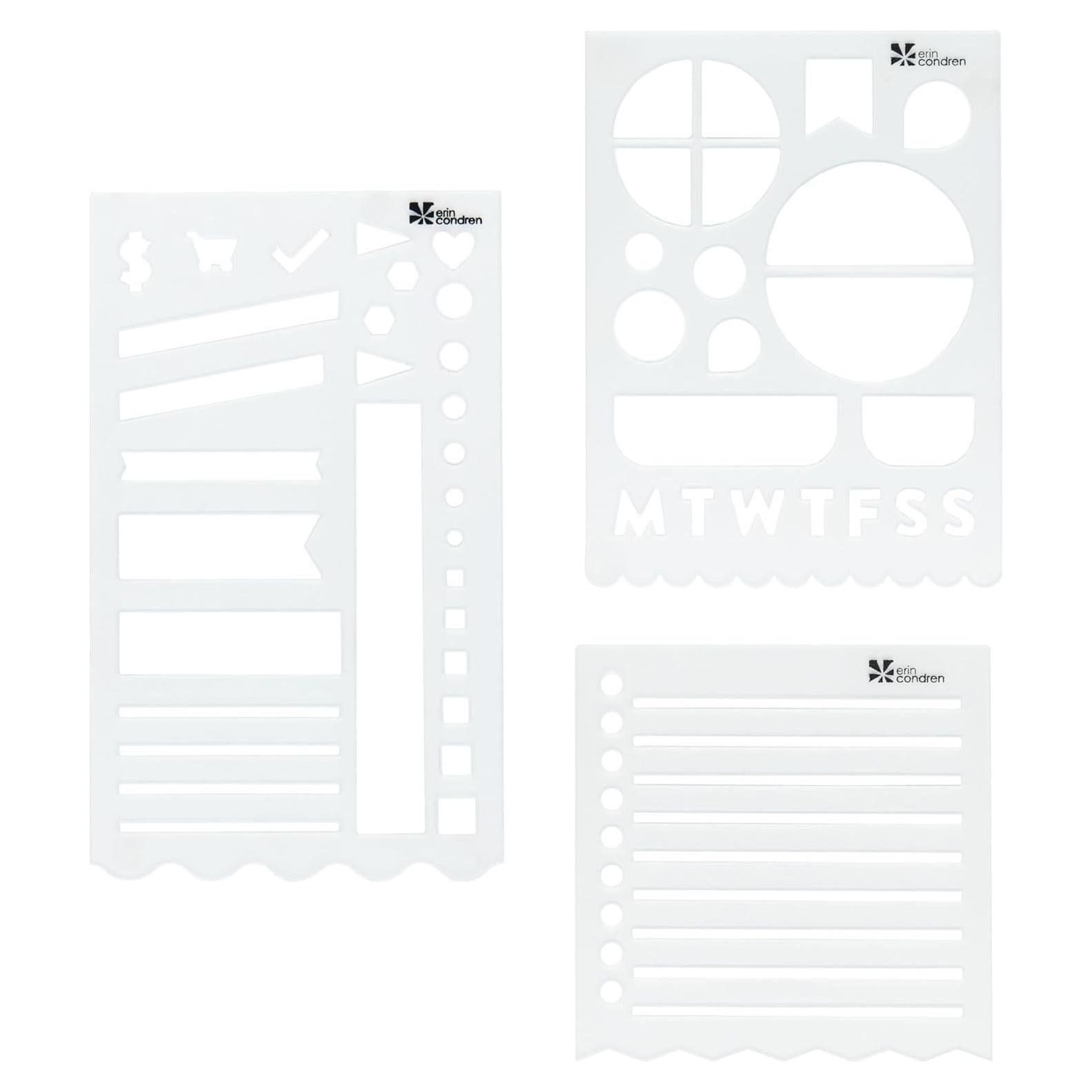 Plantillas de Planificación Erin Condren 3-Pack - Tareas, Días e Iconos