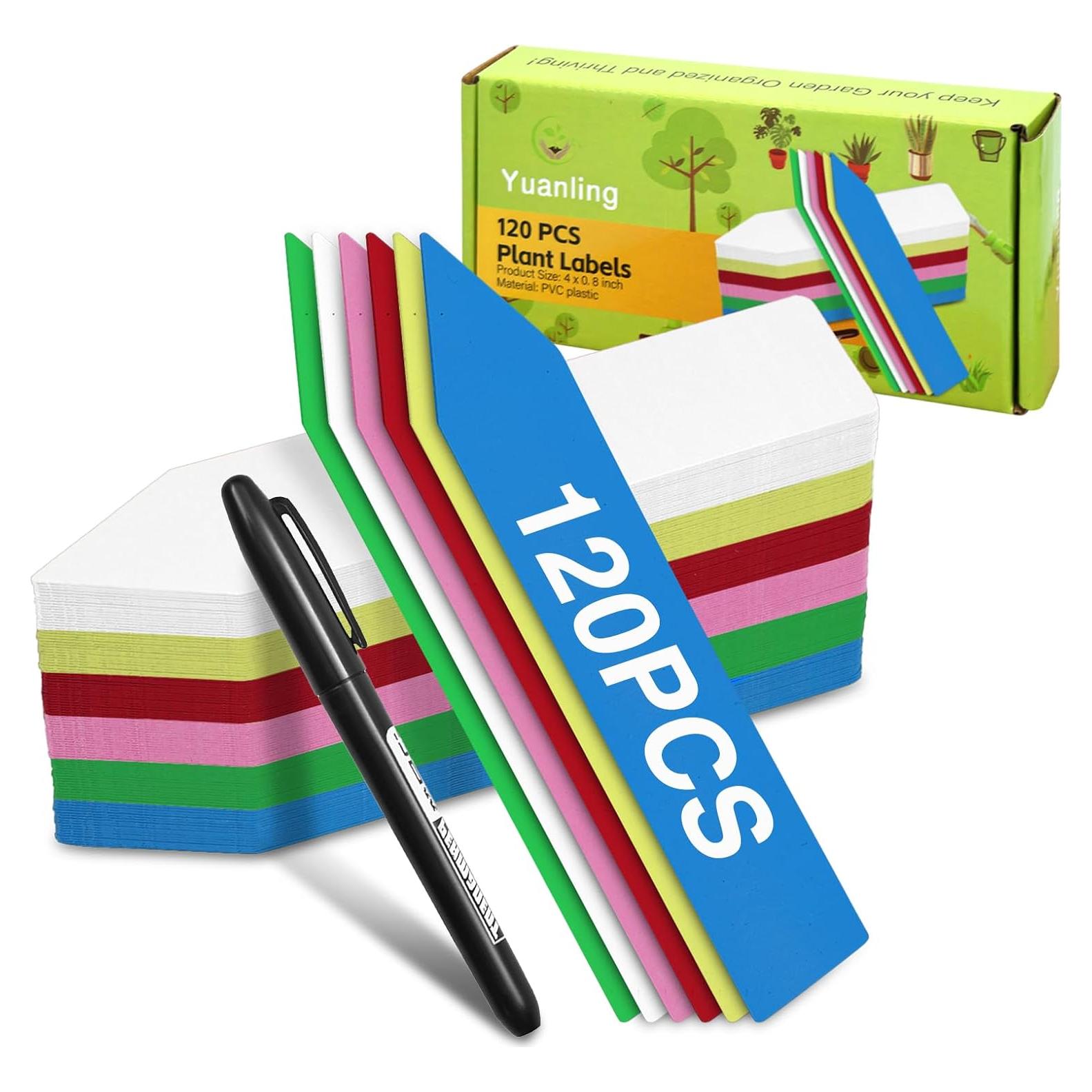 Etiquetas para Plantas Yuanling 120 Pcs Plástico Impermeable