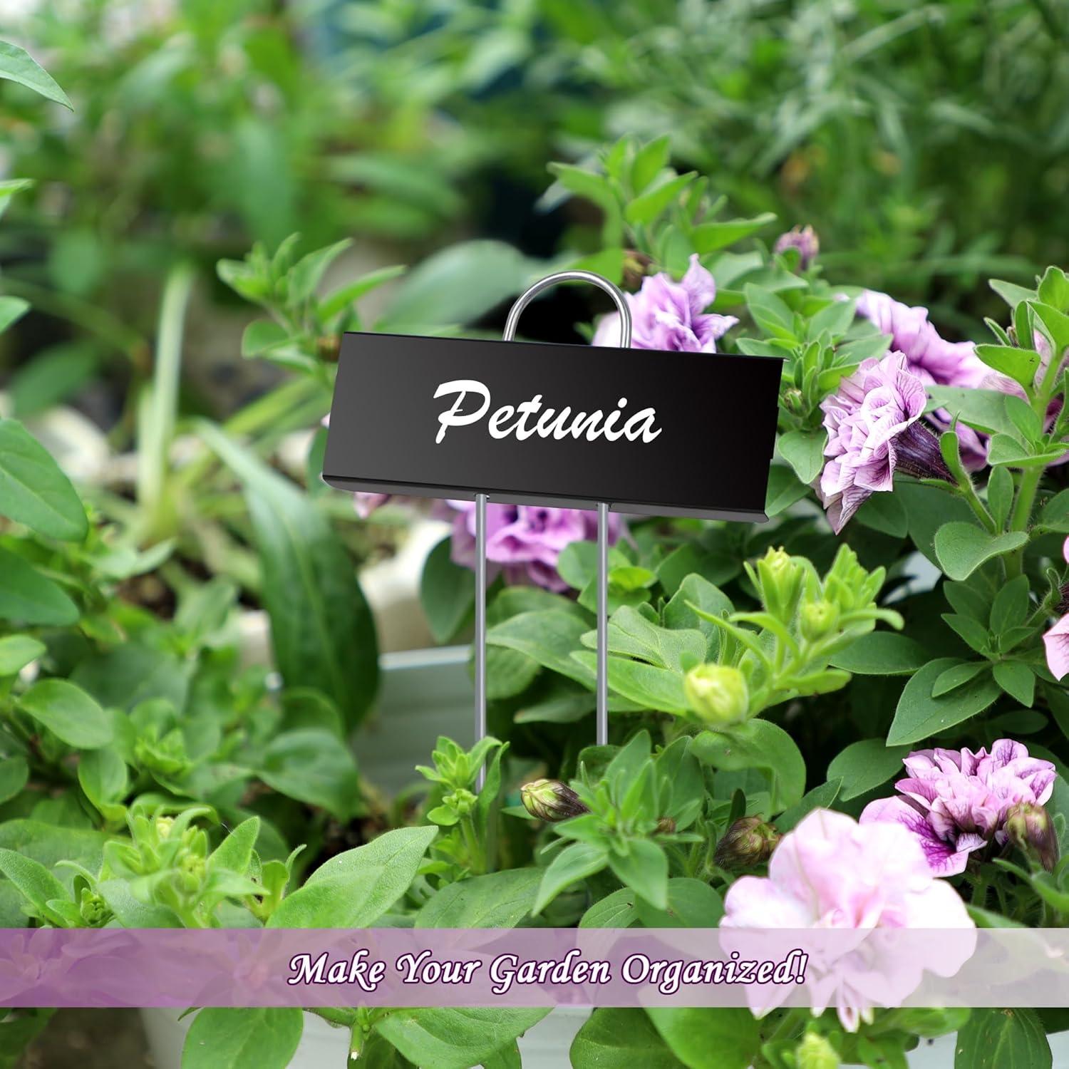 Etiquetas de Metal para Plantas FORUP, 30 Estacas Reutilizables