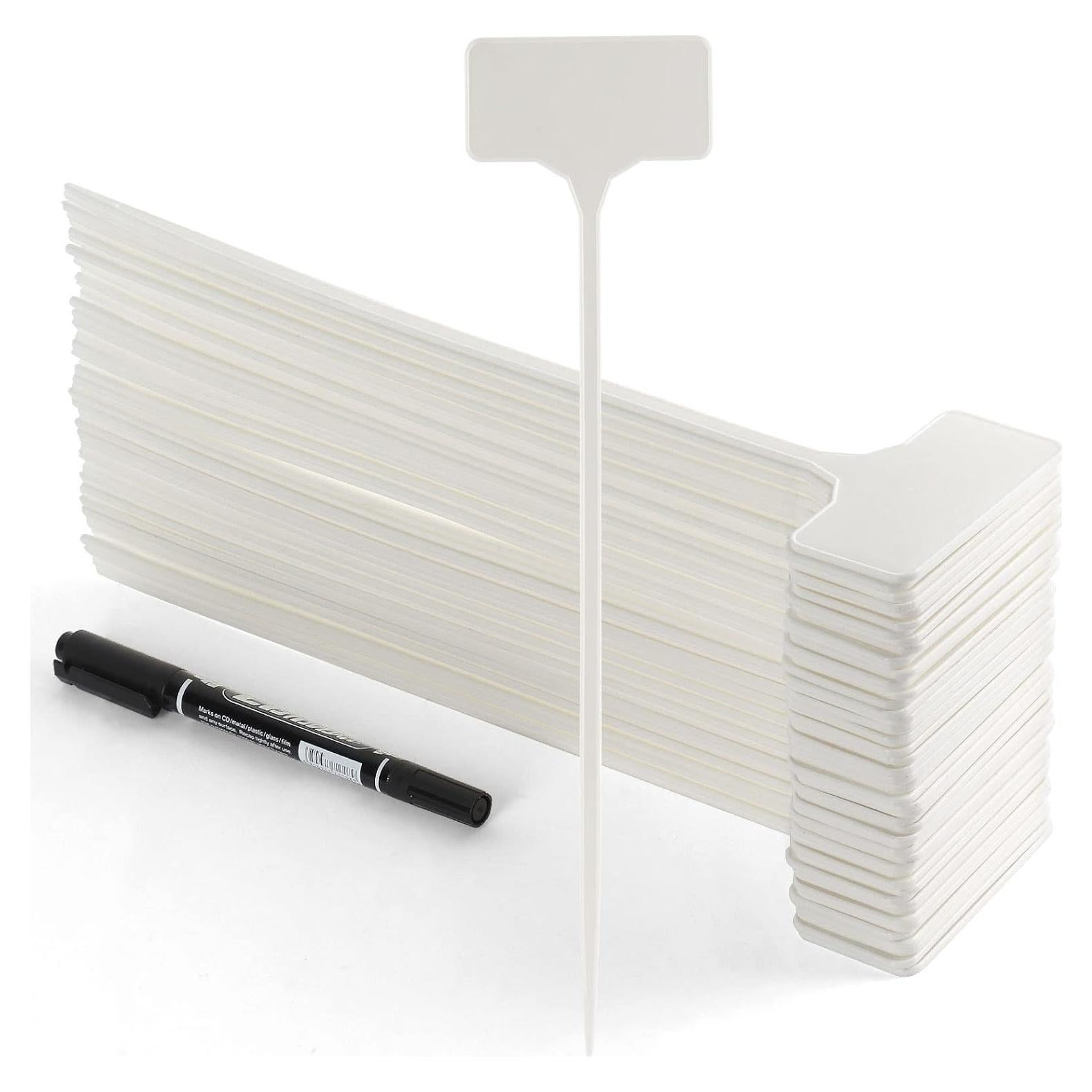 Etiquetas de Jardín Impermeables GUFJUCH 50pcs 71cm Blancas