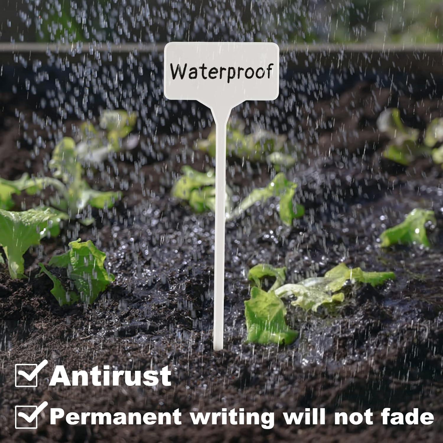 Etiquetas de Jardín Impermeables GUFJUCH 50pcs 71cm Blancas