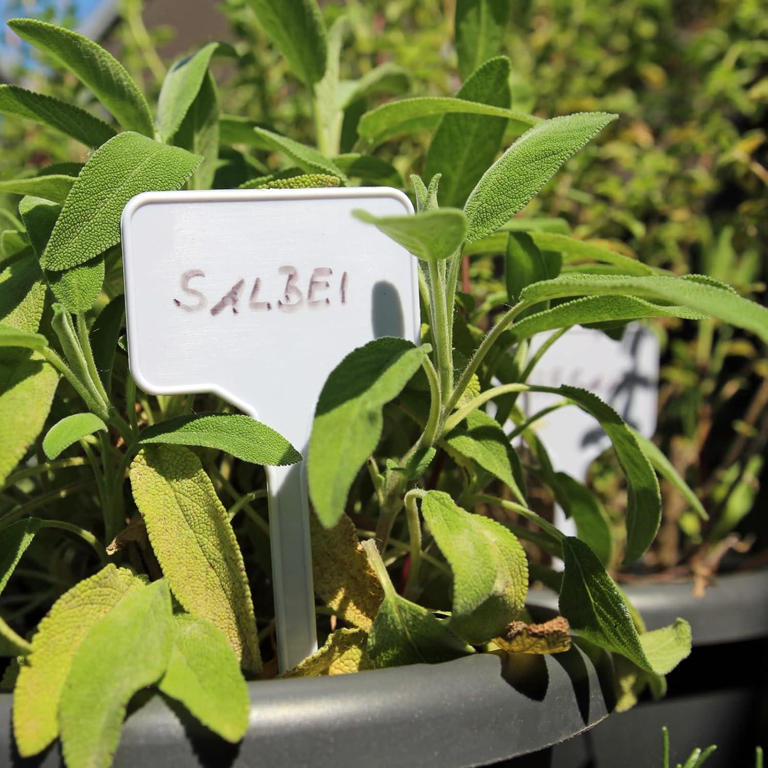 Etiquetas de Jardín Impermeables GUFJUCH 50pcs 71cm Blancas