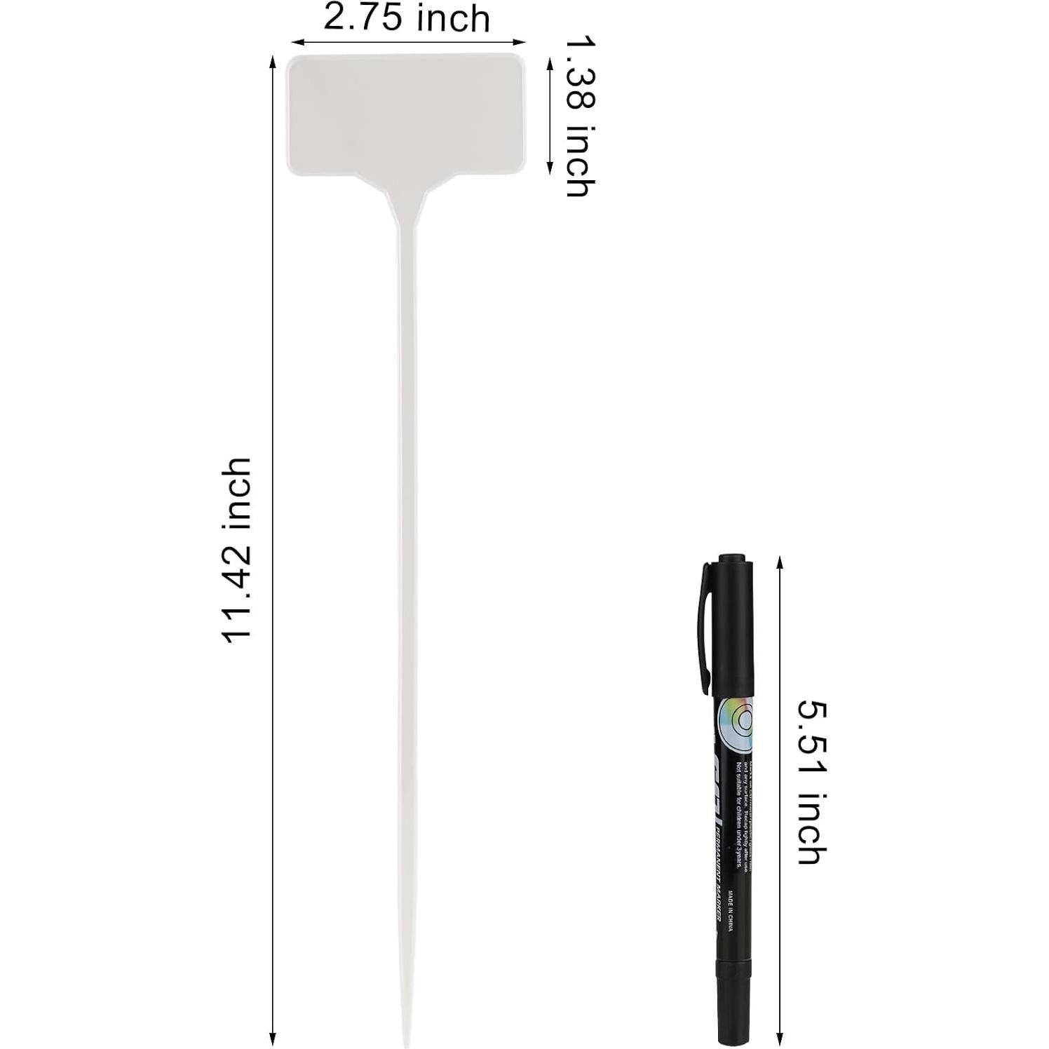 Etiquetas de Jardín Impermeables GUFJUCH 50pcs 71cm Blancas