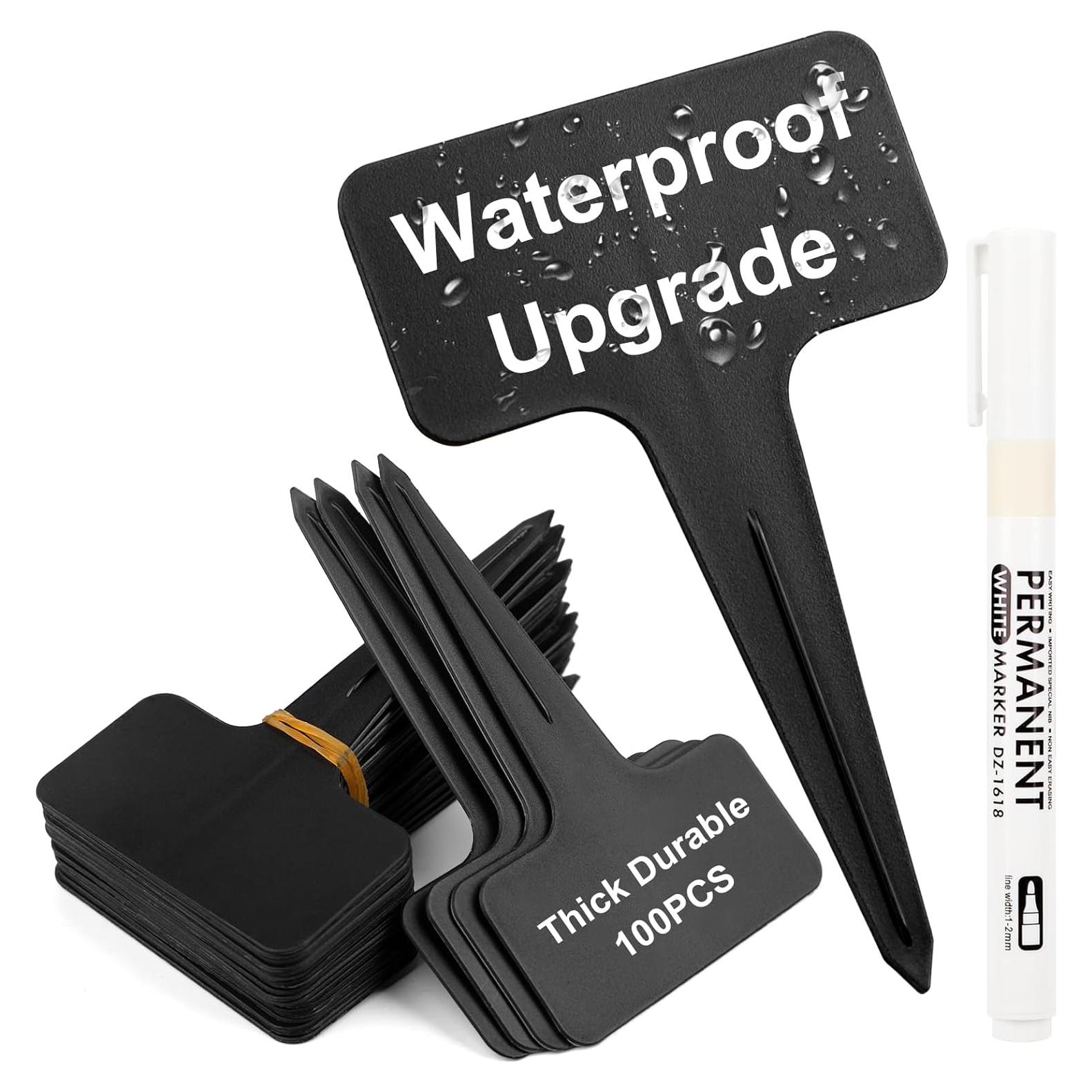 100 Etiquetas de Plantas Reutilizables Sumalon 6x10cm Impermeables