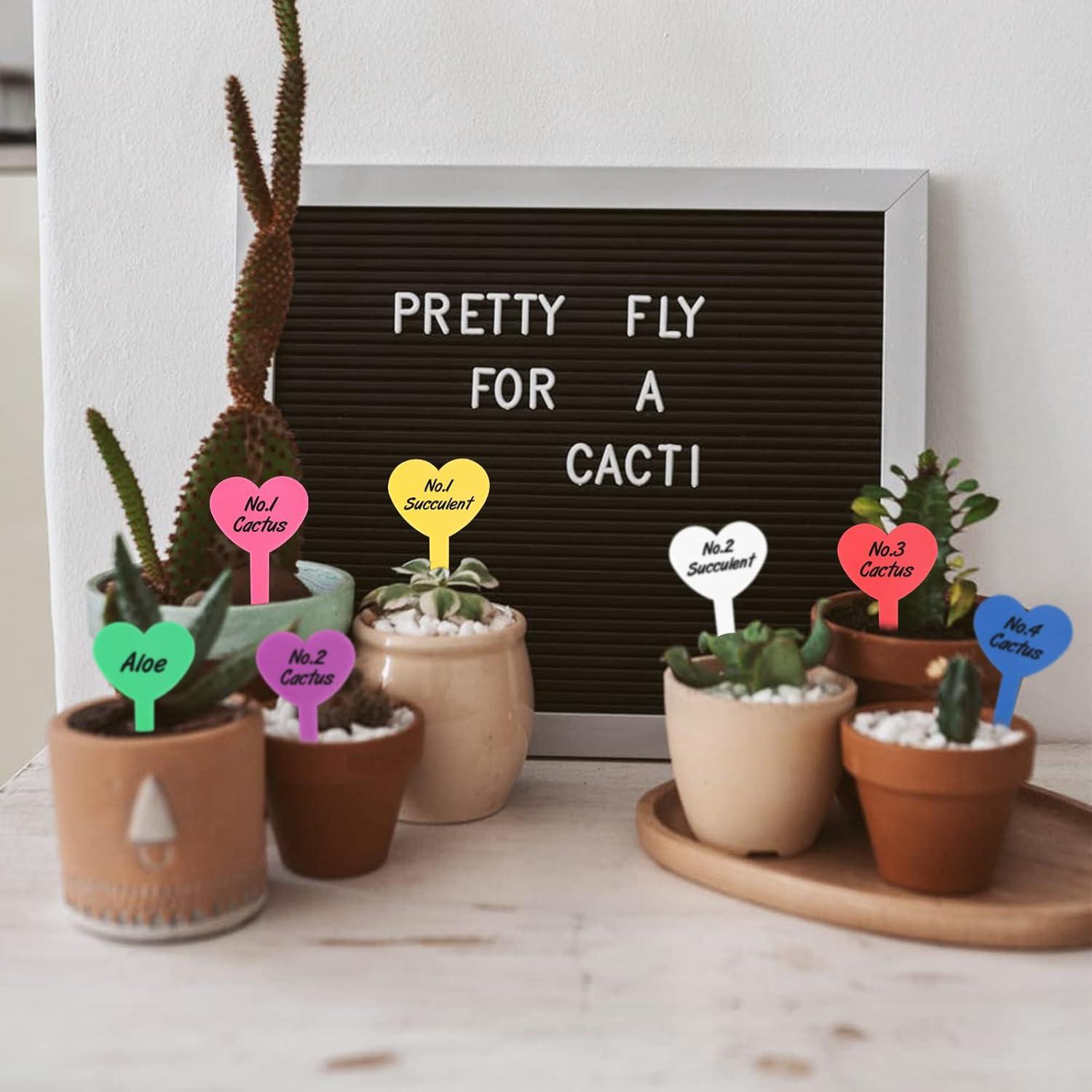 100 Etiquetas de Plástico para Plantas KINGLAKE Jardín con Bolígrafo