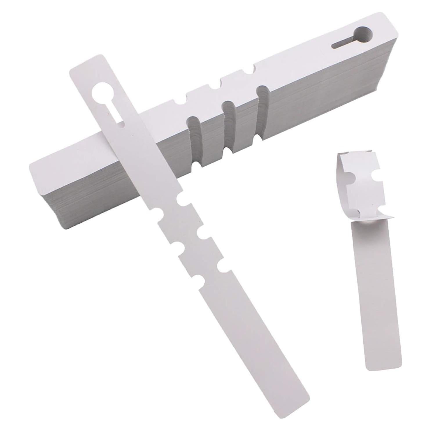 Etiquetas de Jardín Mziart 200 Pcs Ajustables Blancas 20x2 cm