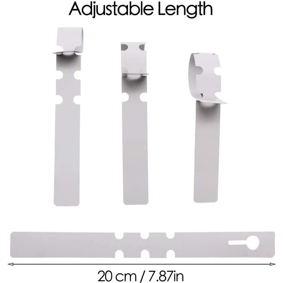 Etiquetas de Jardín Mziart 200 Pcs Ajustables Blancas 20x2 cm