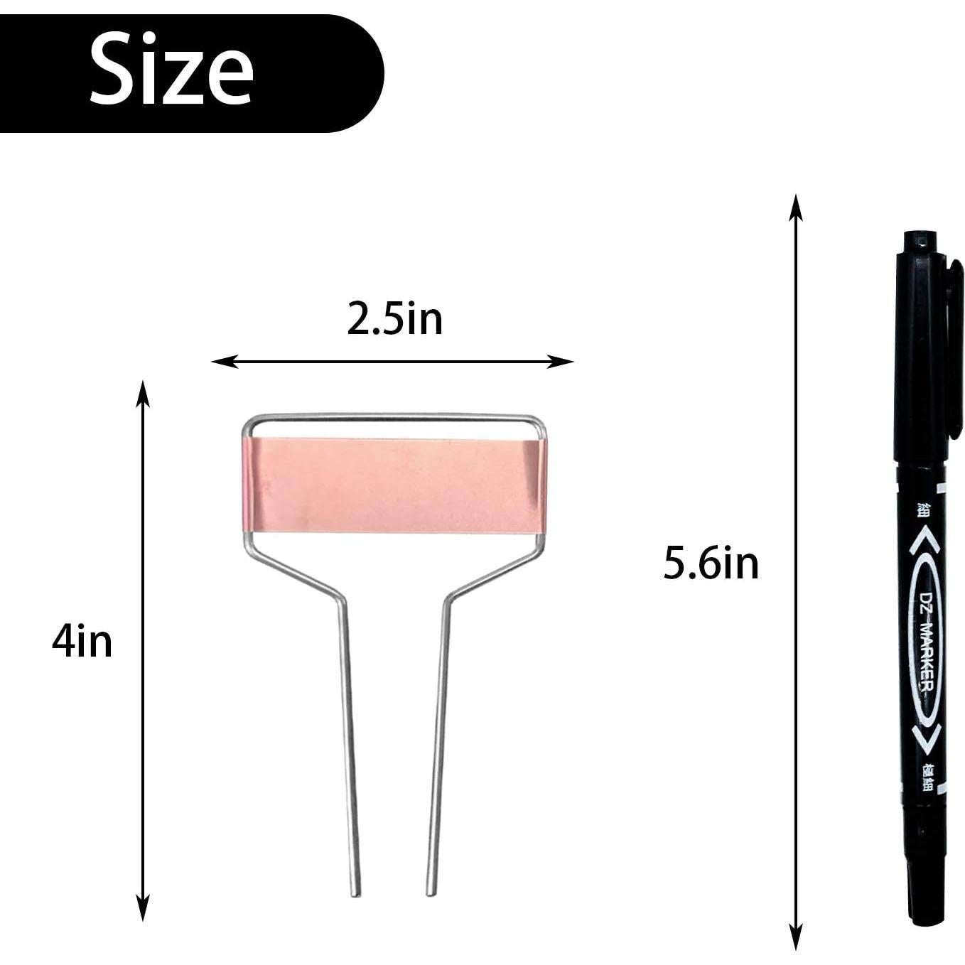 40 Etiquetas de Metal para Plantas Wehhbtye - Cobre Resistente