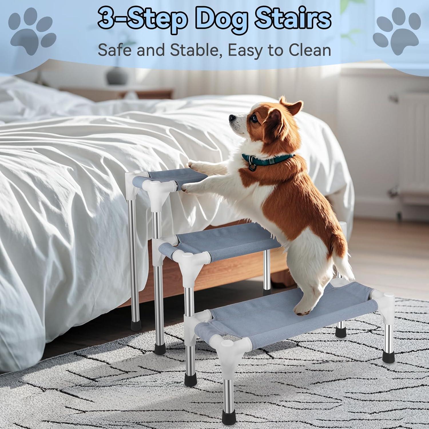 Escaleras para Perros Makerfire 3 Escalones Antideslizantes