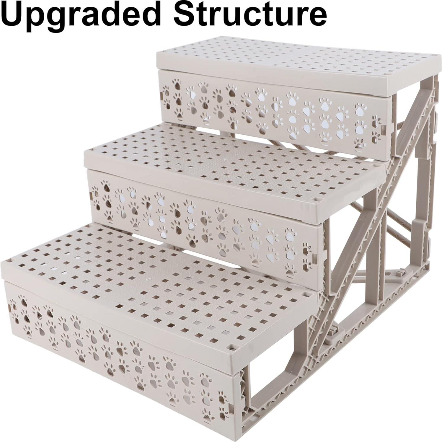 Escalera Antideslizante para Mascotas yofit 3 Pasos Plegable 22.68 kg