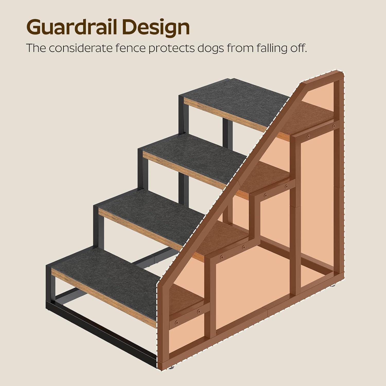 Escalera para Perros YATINEY LT01BR Antideslizante 52cm