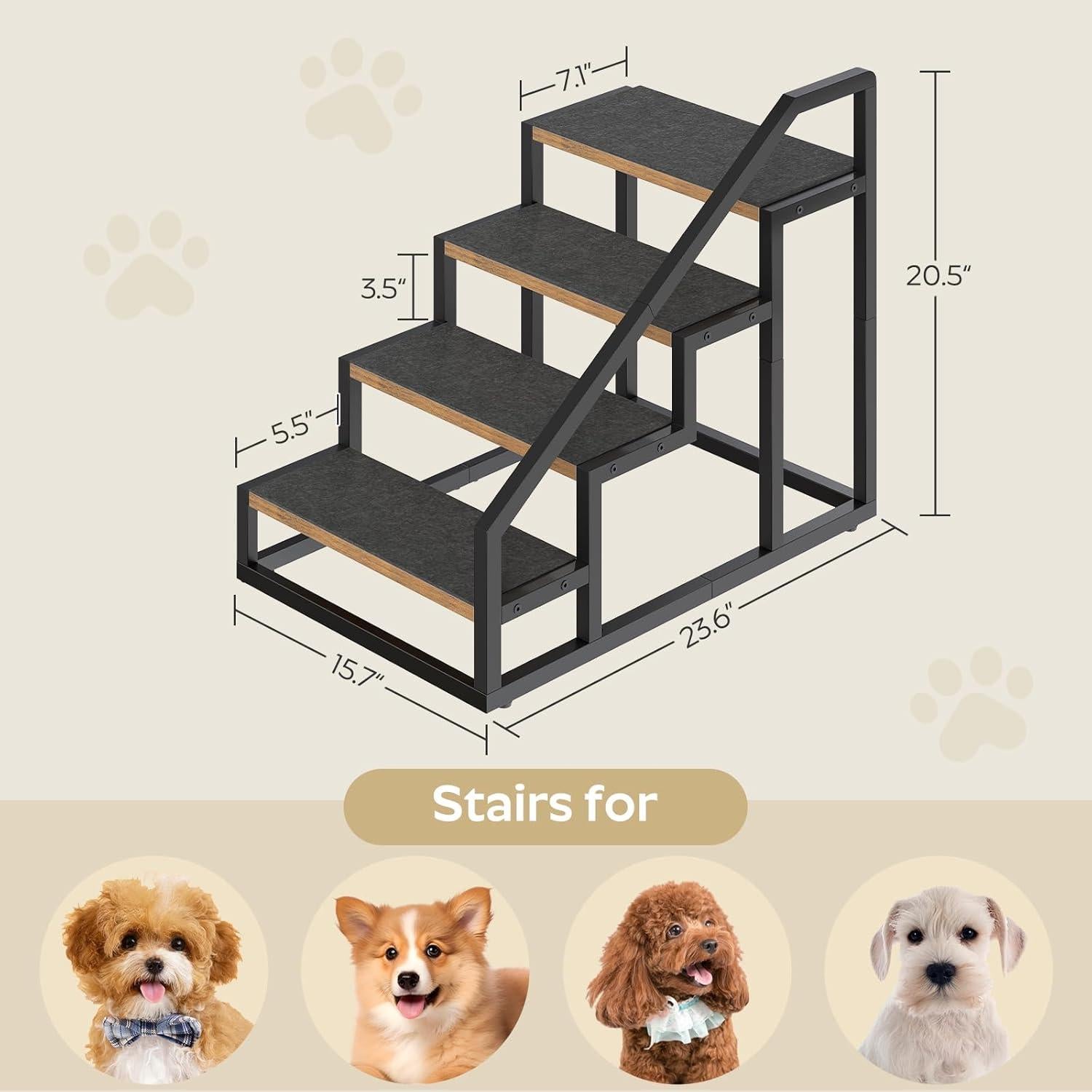 Escalera para Perros YATINEY LT01BR Antideslizante 52cm