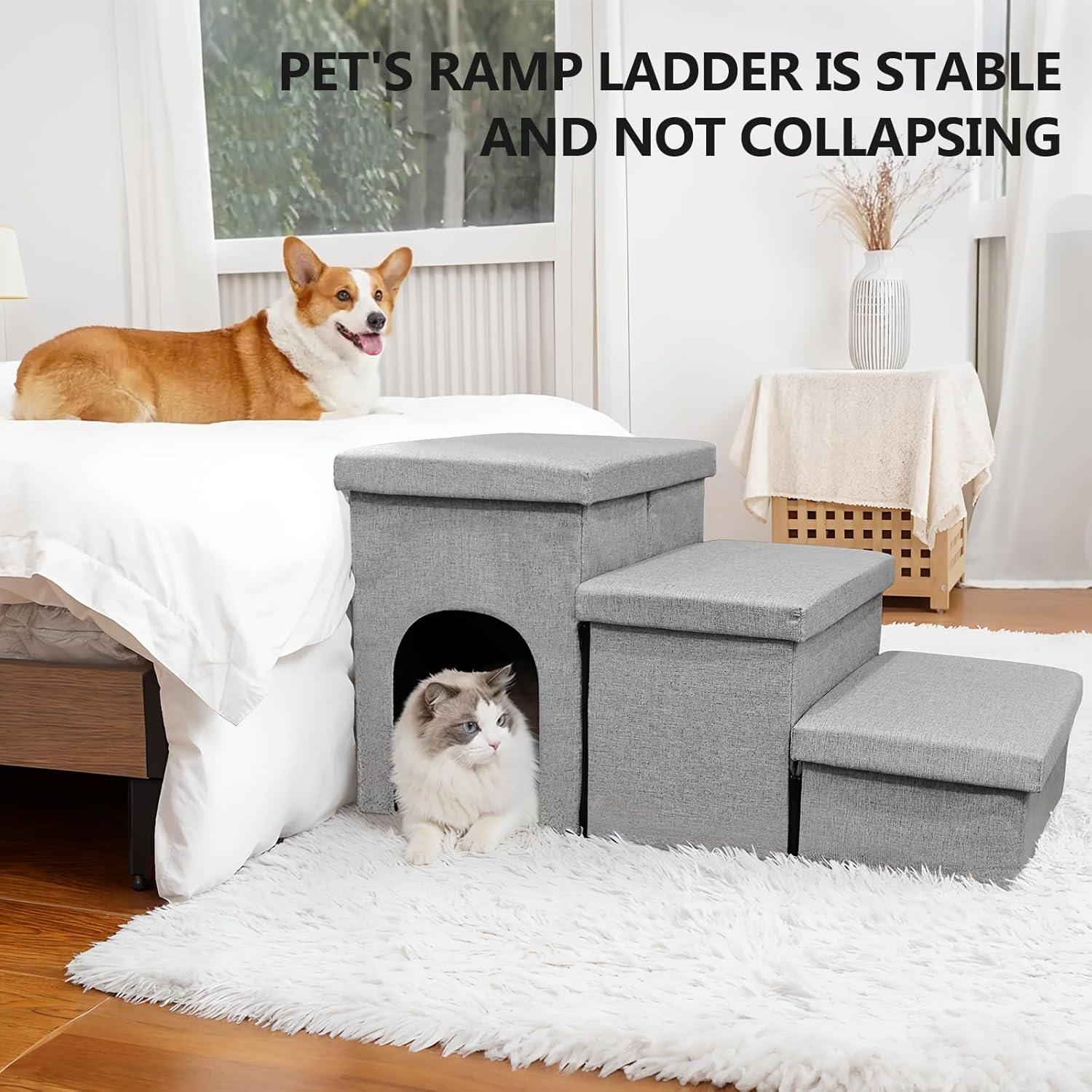 Escalera Plegable para Perros Wndy's Dream 3 Pasos 45.72 cm