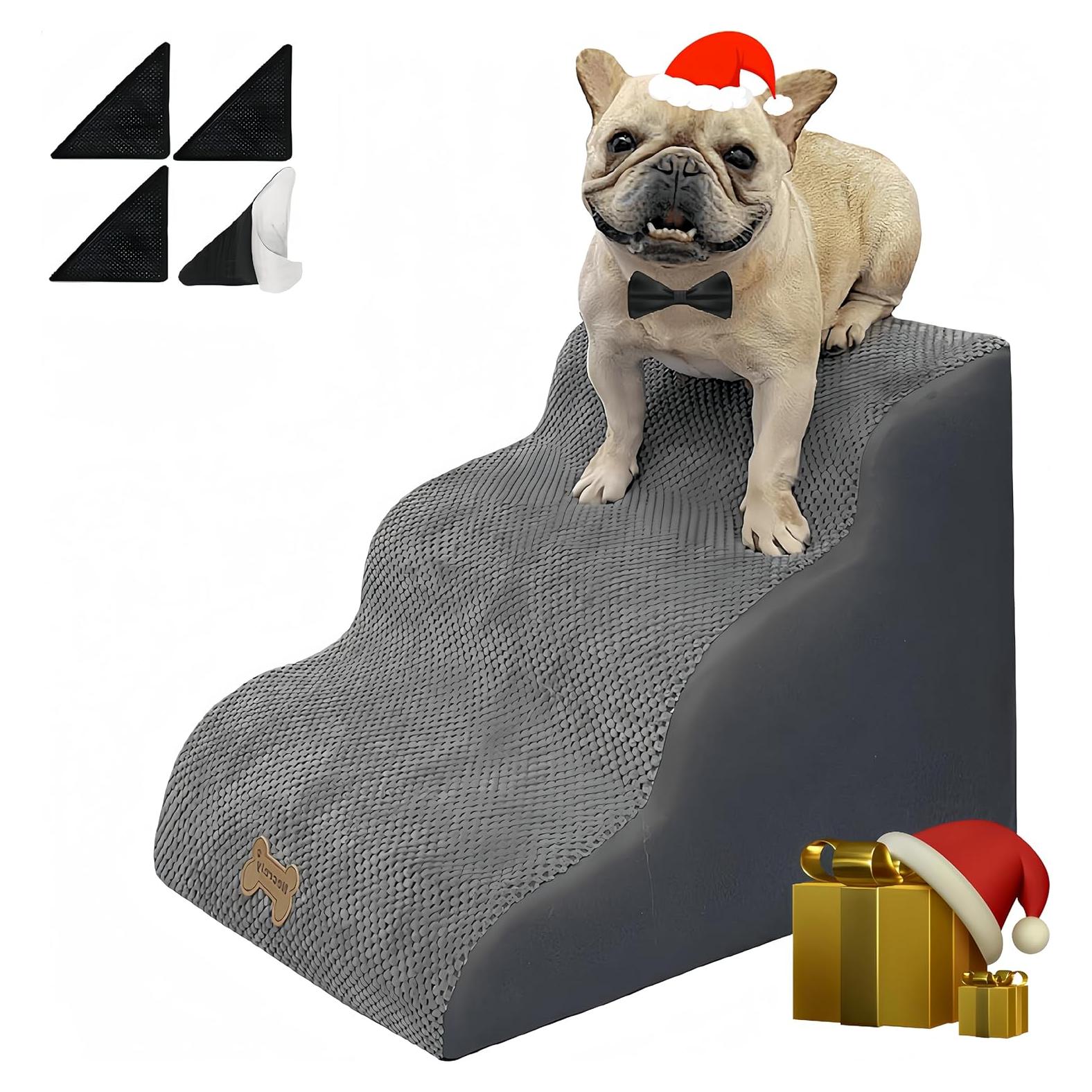 Escaleras para perros Necrely 3 pasos antideslizantes 60x40 cm