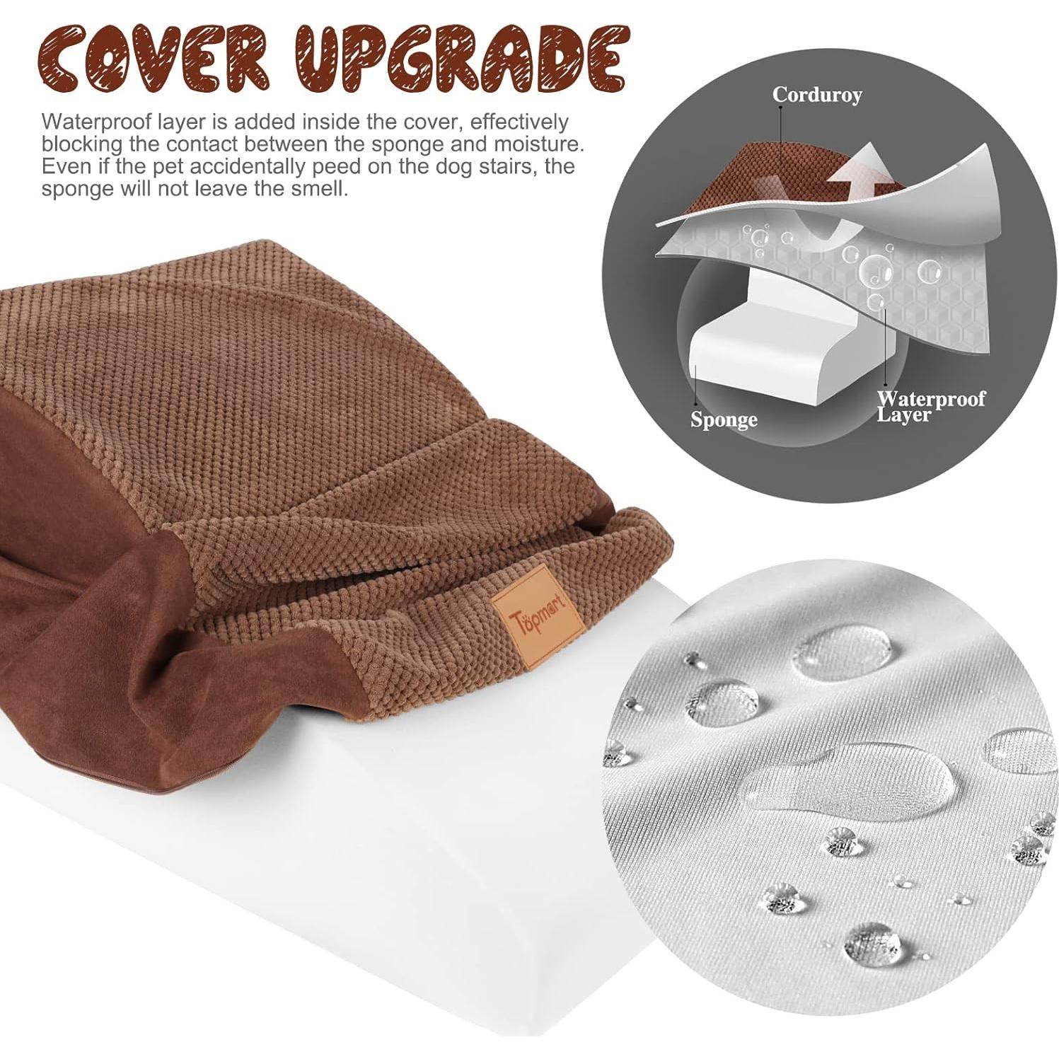 Escaleras para Perros Topmart de Espuma 2 Niveles 30 cm Antideslizantes