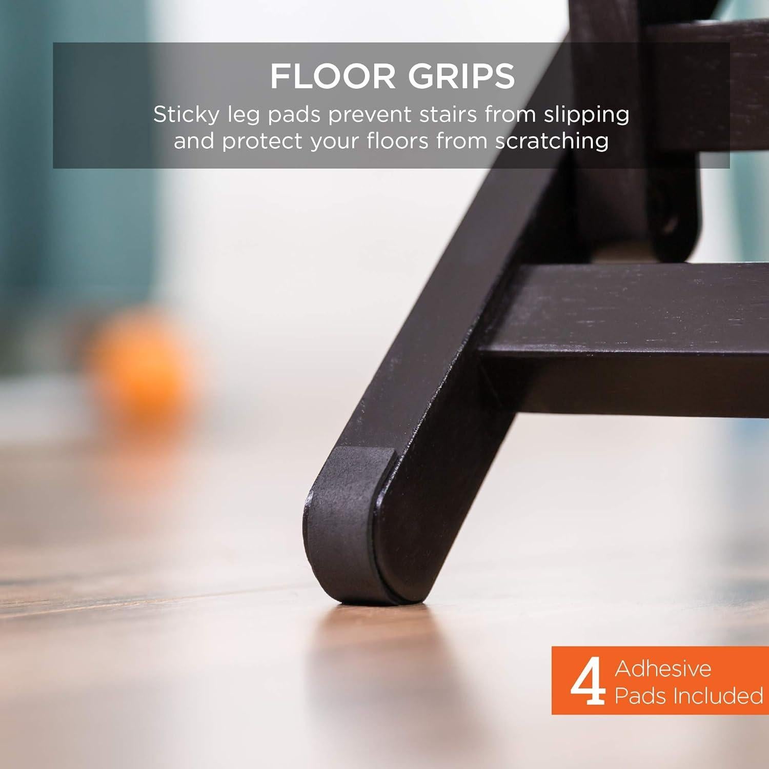 Escalera para Mascotas 3 Pasos Ajustable Antideslizante Madera