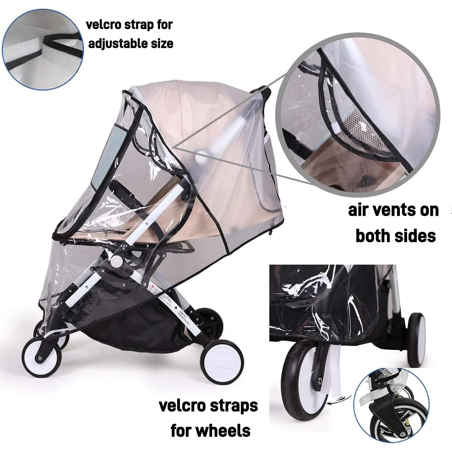 Cubierta de Lluvia para Cochecito Berocia Impermeable 56x99cm