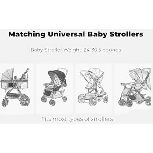 Cubierta de Lluvia Universal para Cochecito de Bebé - Transparente