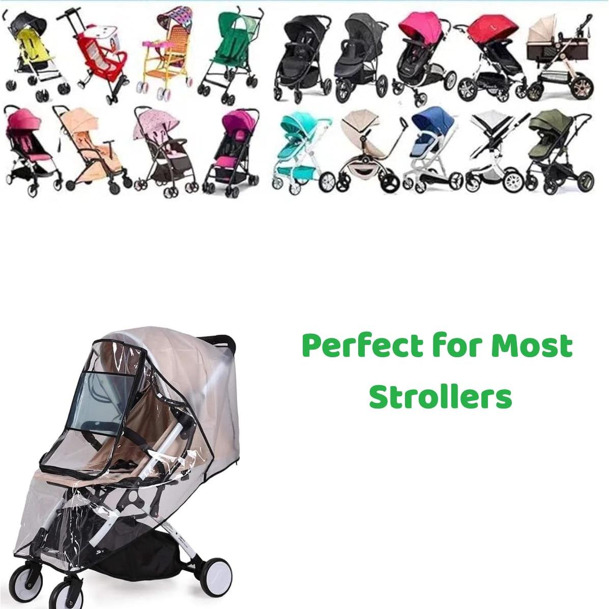 Cubierta de Lluvia Universal para Cochecito de Bebé EVA 56x99cm