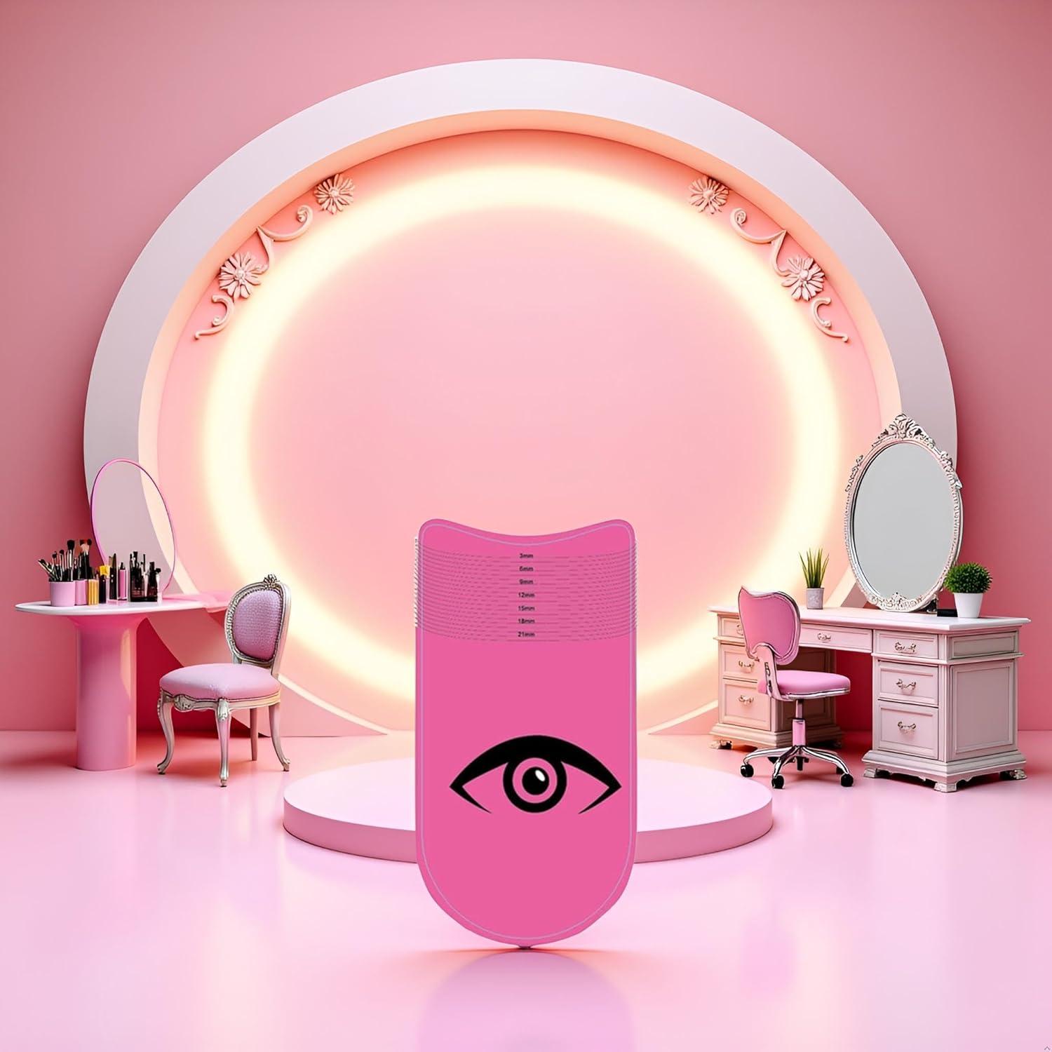 Regla de Medición de Pestañas Profesional Calsgkspray 11x8.2cm