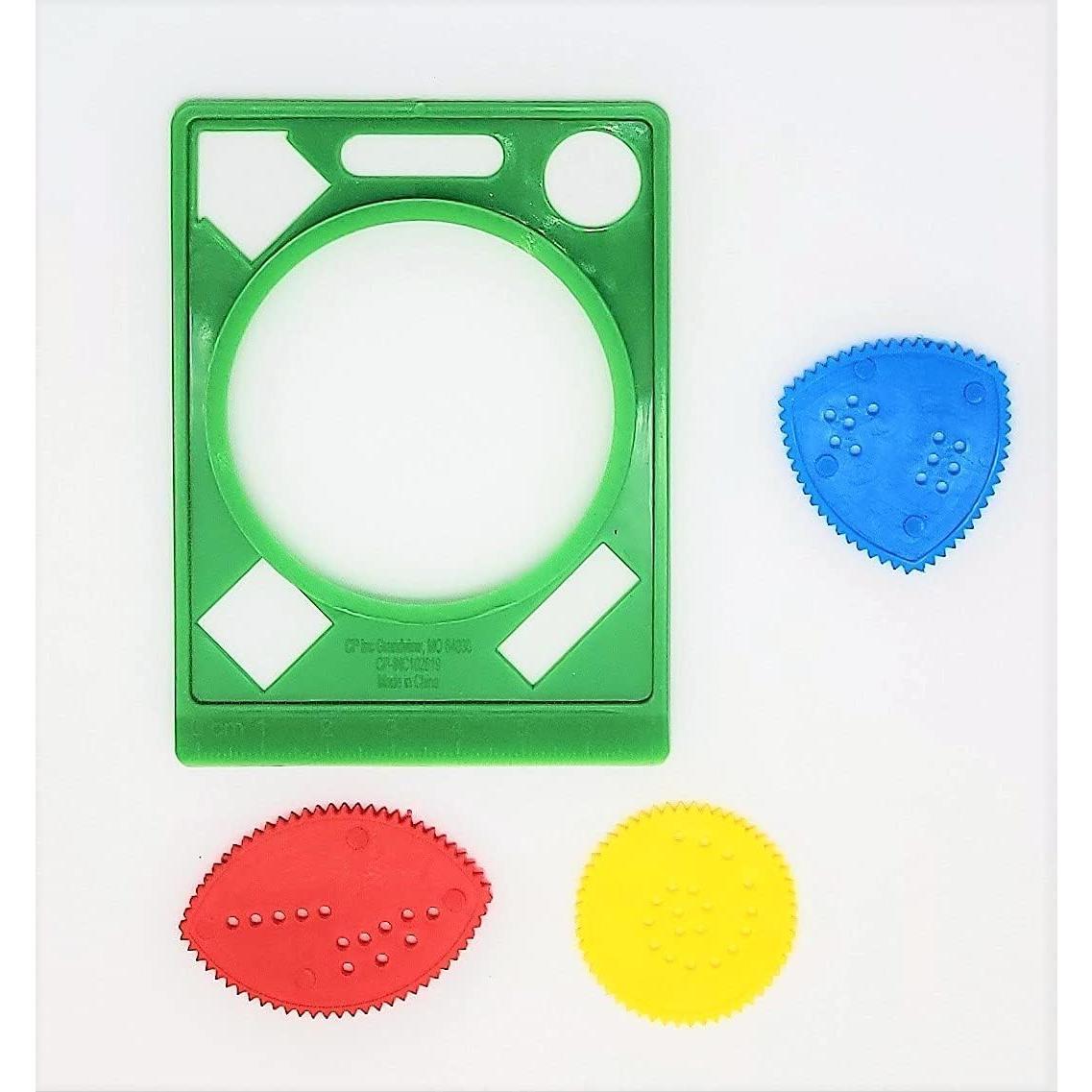 Conjunto de 24 Plantillas de Plástico Espiral ZU 10.16 cm