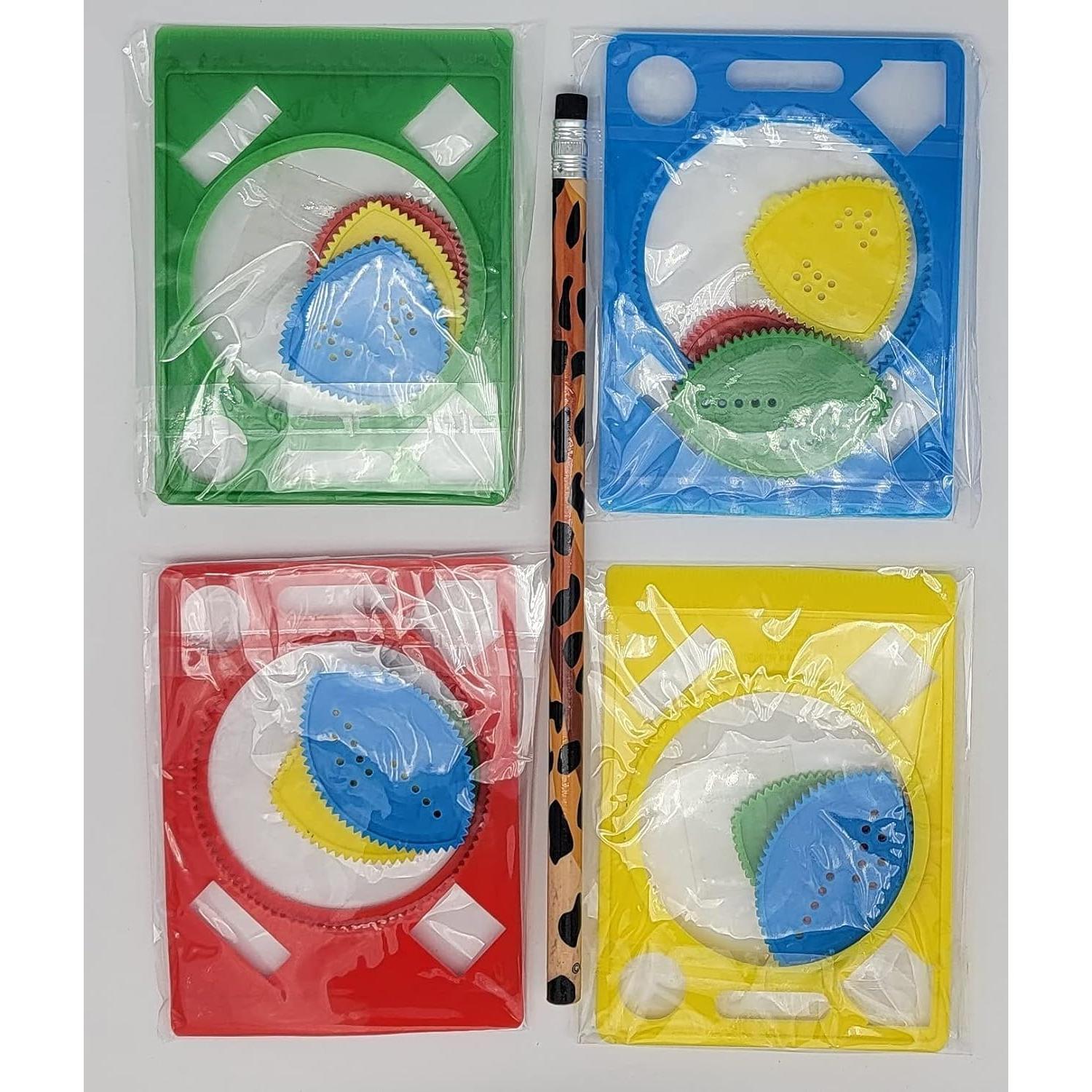 Conjunto de 24 Plantillas de Plástico Espiral ZU 10.16 cm