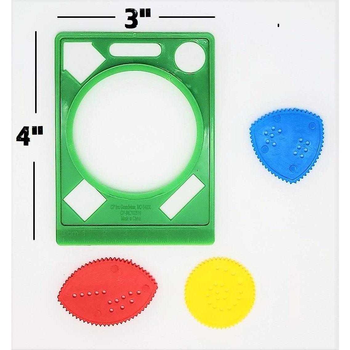 Conjunto de 24 Plantillas de Plástico Espiral ZU 10.16 cm