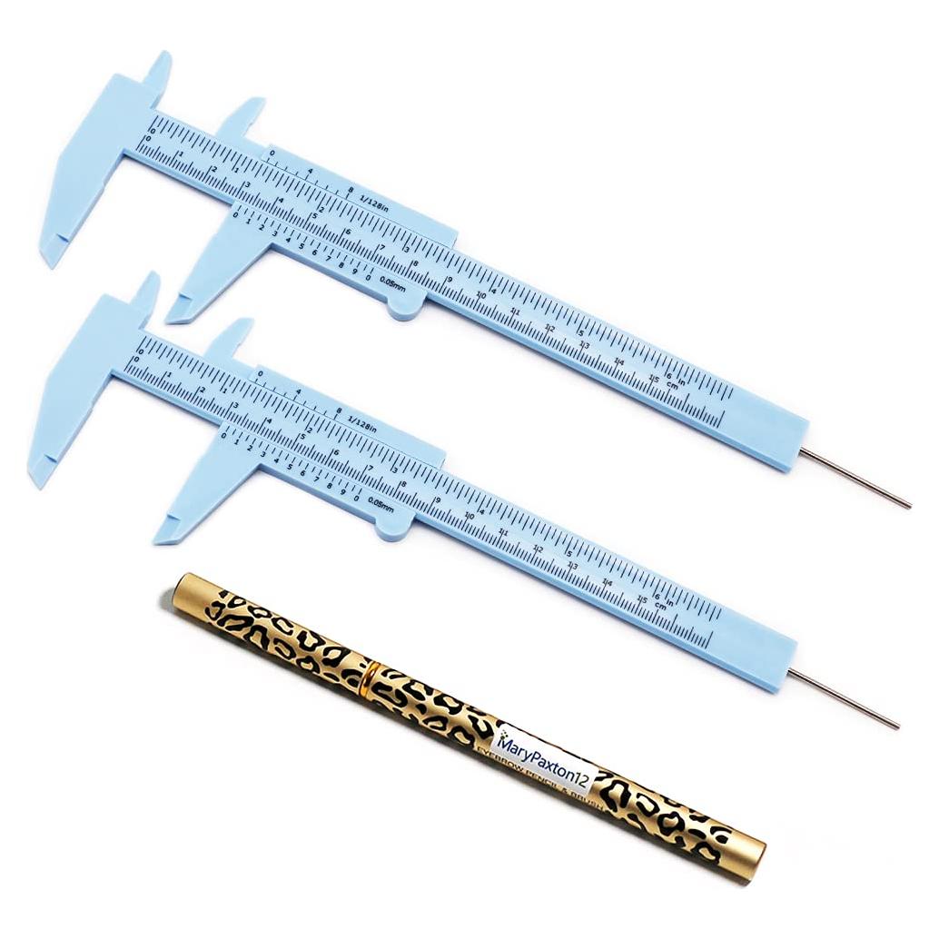 Paquete de 2 reglas de cejas Mary Paxton para microblading