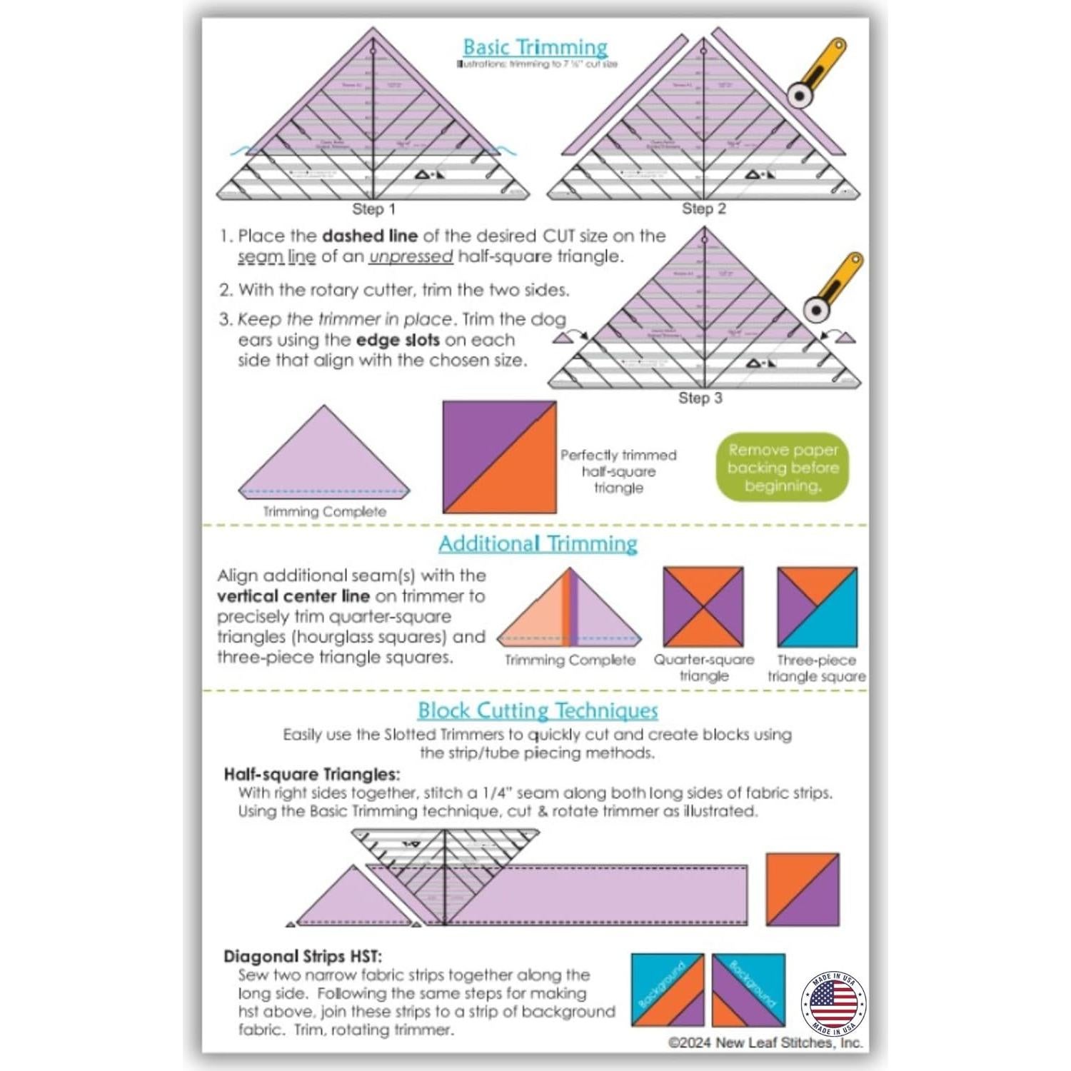 Plantilla de Cortador Ranurado Cleary A2 New Leaf Stitches - 6 Tamaños 5.5 a 10.5 Pulgadas