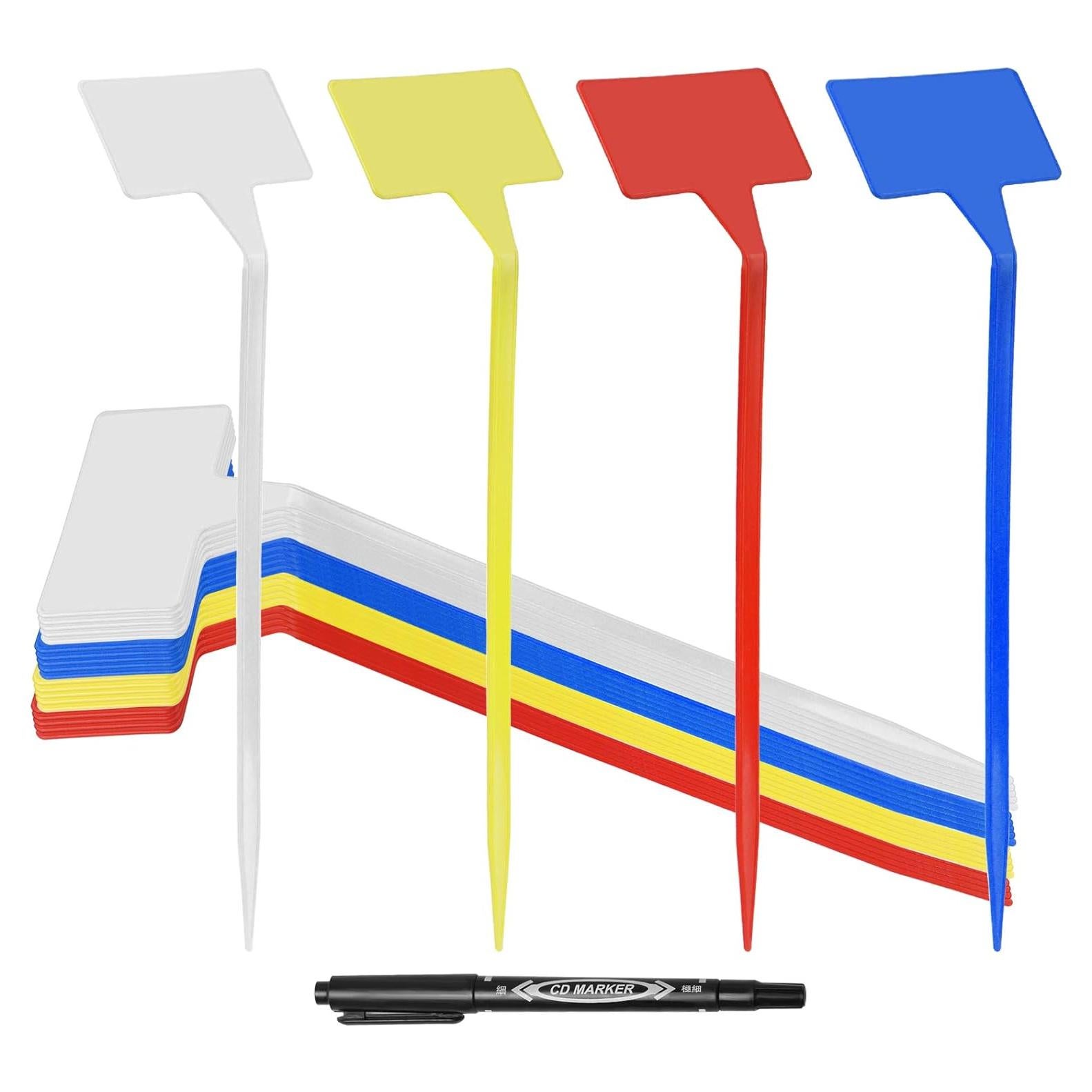 Etiquetas de Planta HOVEOX 24 Pcs T-Forma Reutilizables