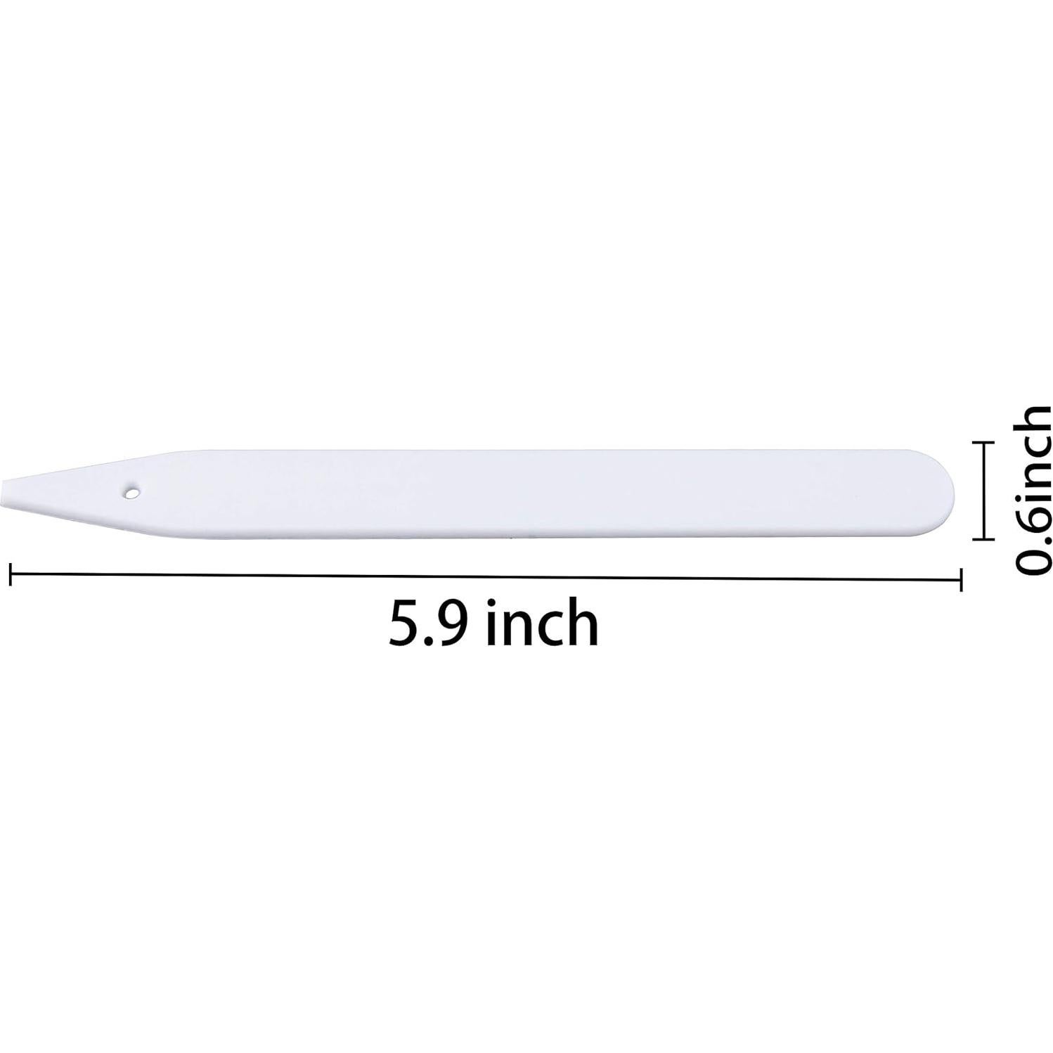 Marcadores de Plantas Delatanus 100pcs 15.24x1.52cm Blanco