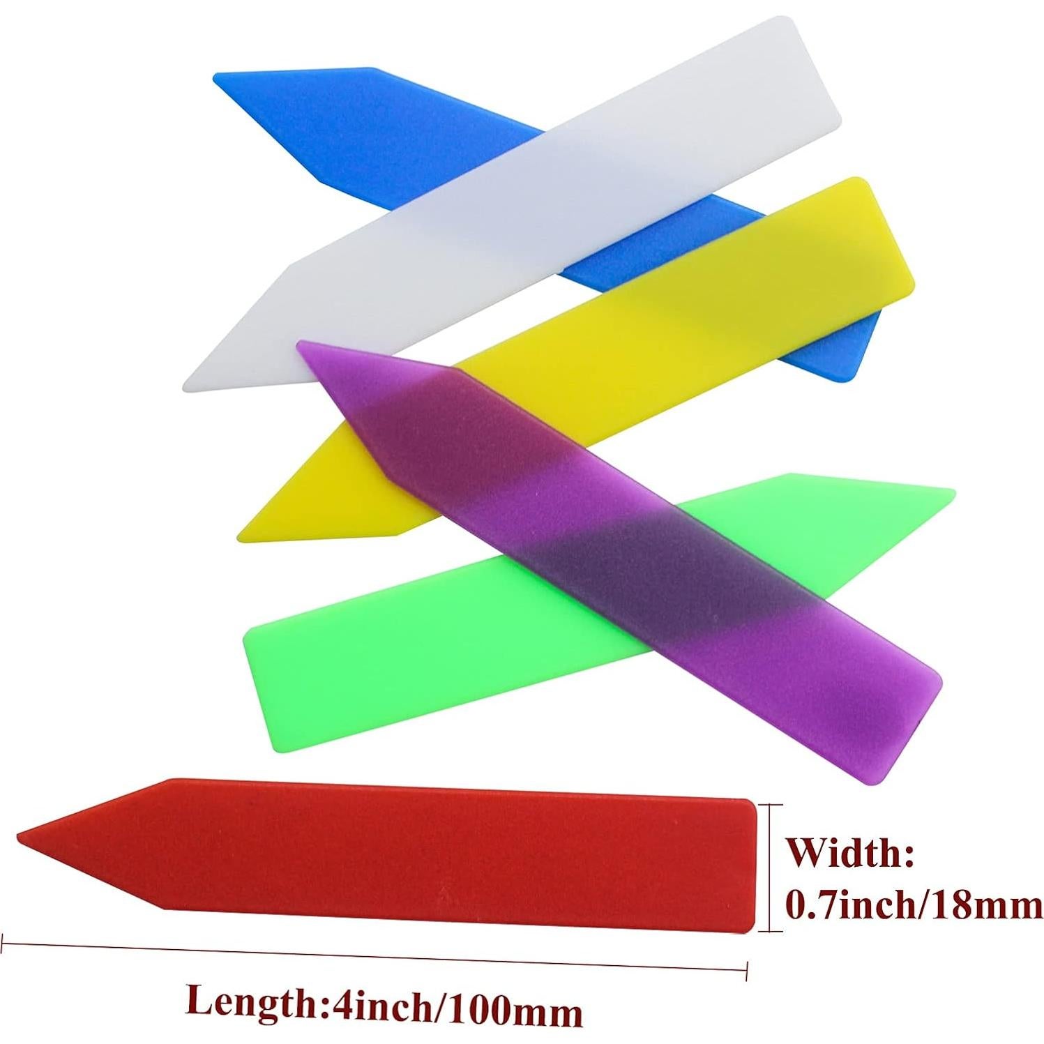 Etiquetas de Plástico para Plantas Mziart 120 Pcs 10 cm Multicolor