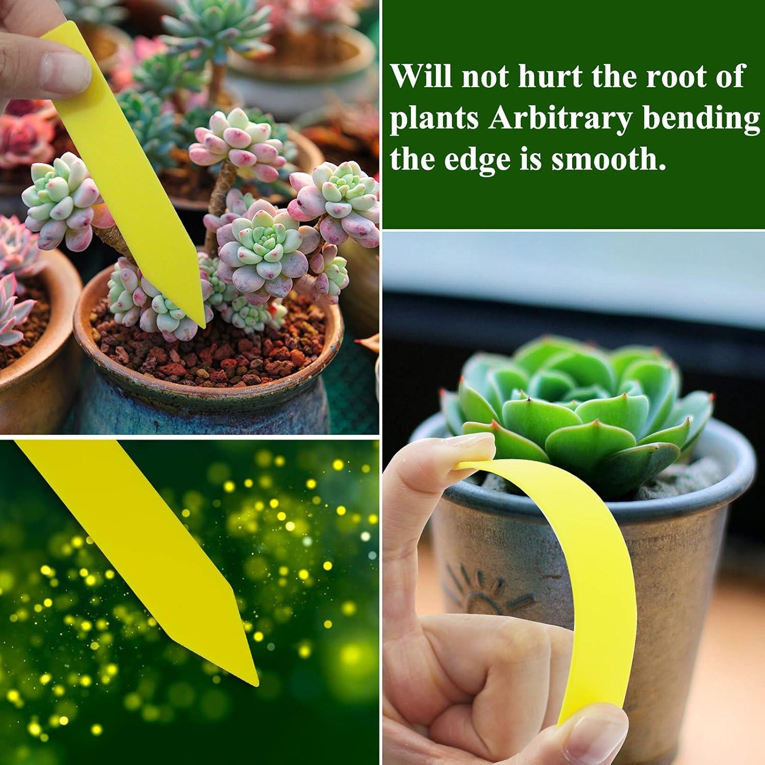 Etiquetas de Plástico para Plantas Mziart 120 Pcs 10 cm Multicolor