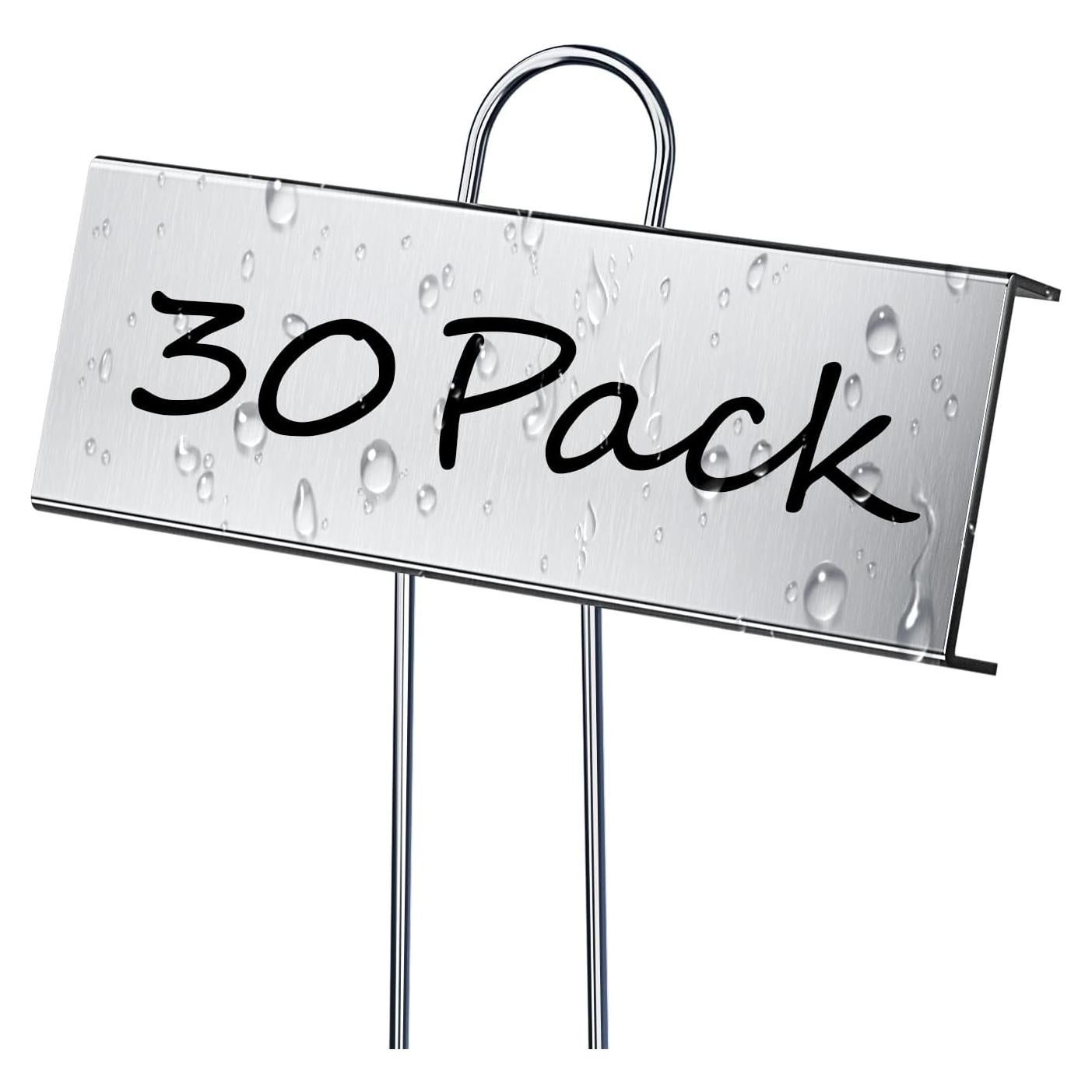 Paquete de 30 Etiquetas de Metal Cureder para Jardín