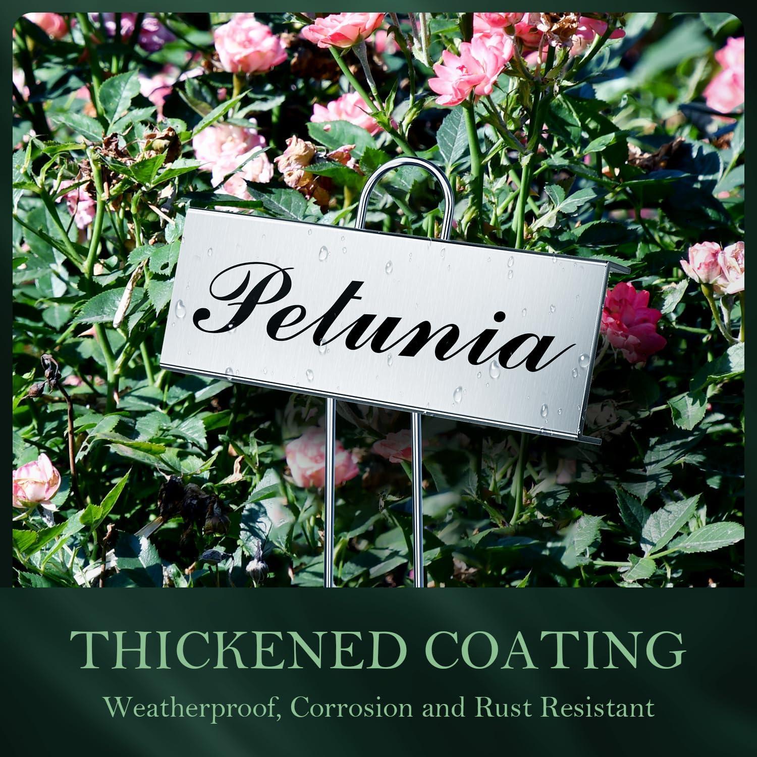 Paquete de 30 Etiquetas de Metal Cureder para Jardín