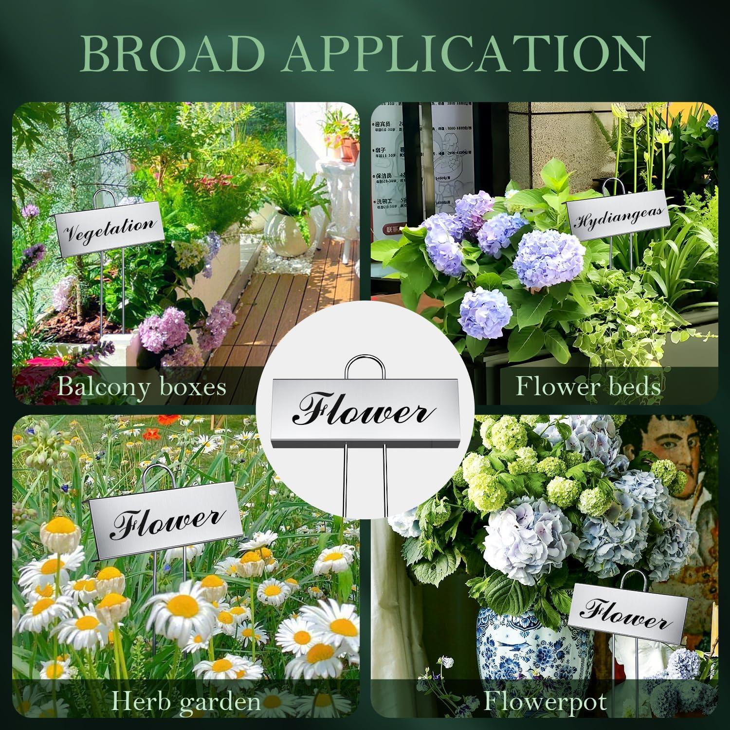 Paquete de 30 Etiquetas de Metal Cureder para Jardín