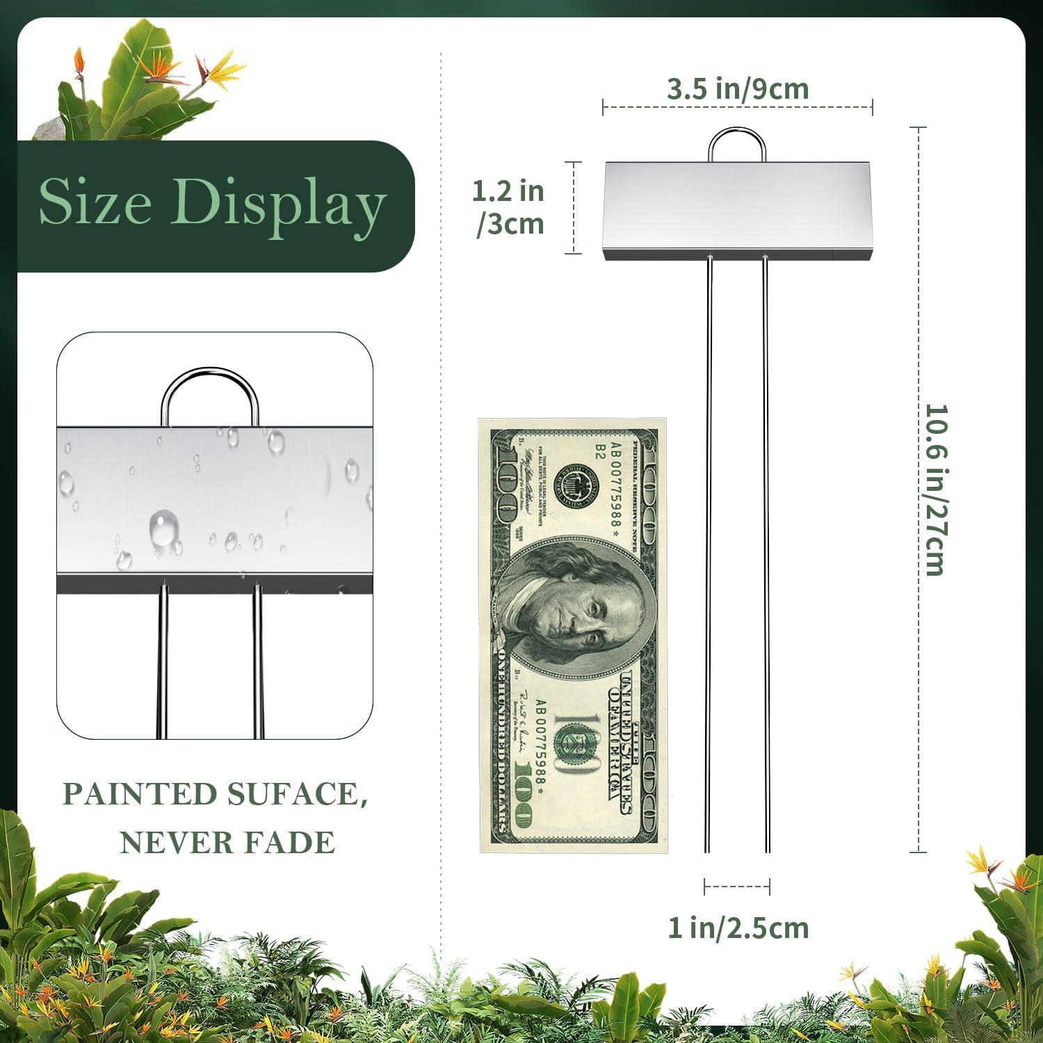 Paquete de 30 Etiquetas de Metal Cureder para Jardín