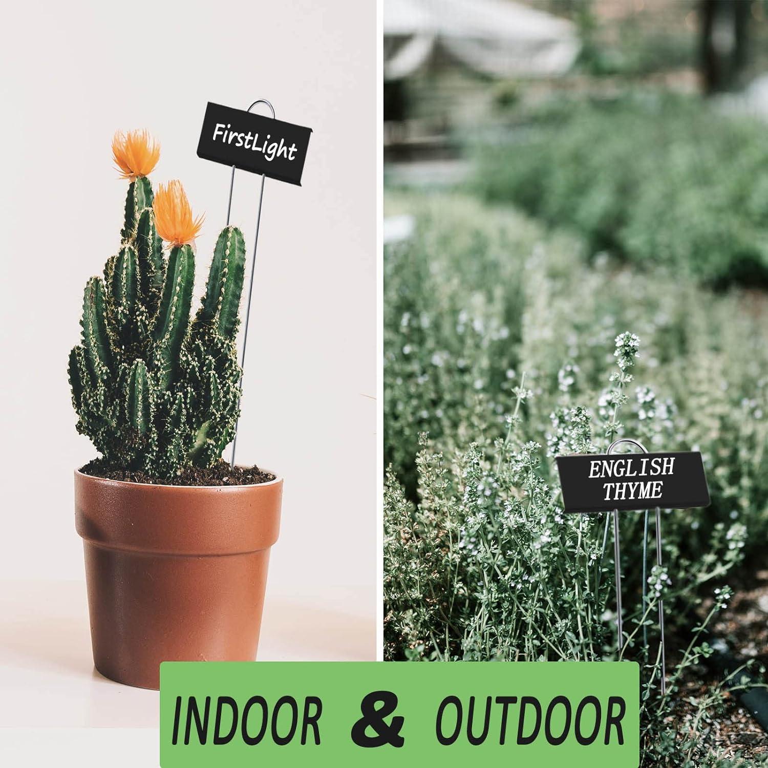 30 Etiquetas de Plantas de Metal GHAMYEE 28cm Impermeables