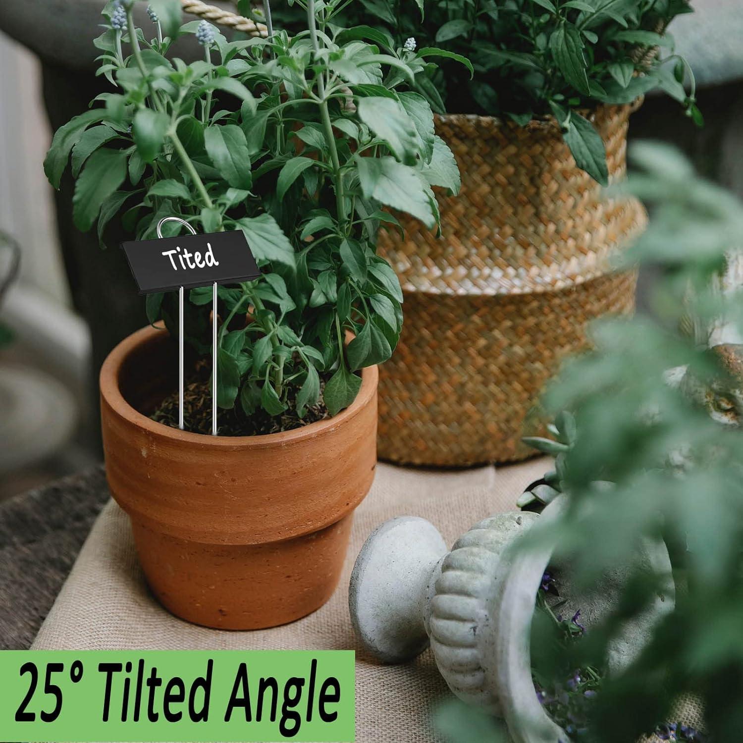 30 Etiquetas de Plantas de Metal GHAMYEE 28cm Impermeables