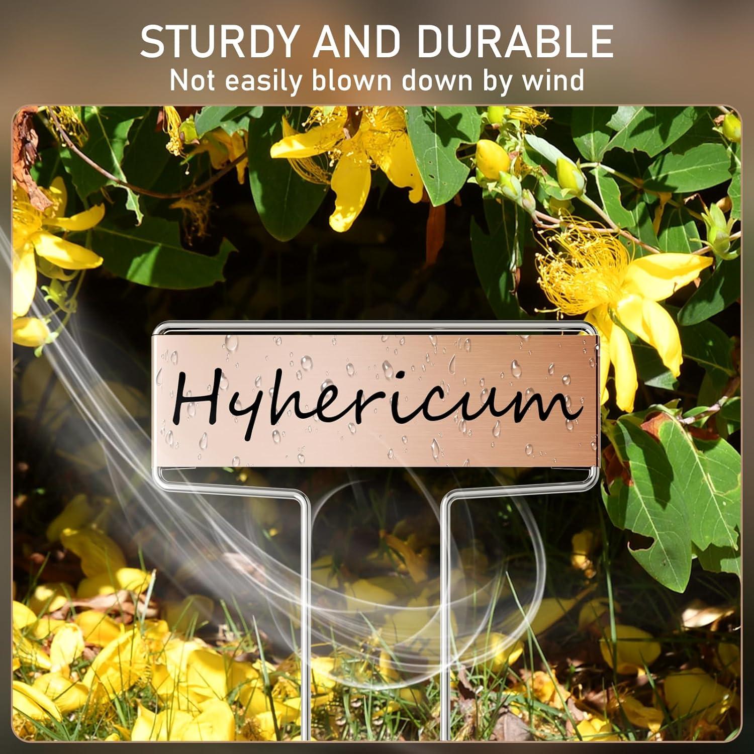 25 Etiquetas de Metal Cobre Cureder 25.4 cm Jardín