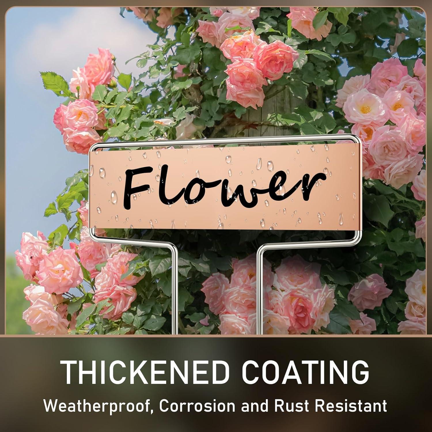 25 Etiquetas de Metal Cobre Cureder 25.4 cm Jardín