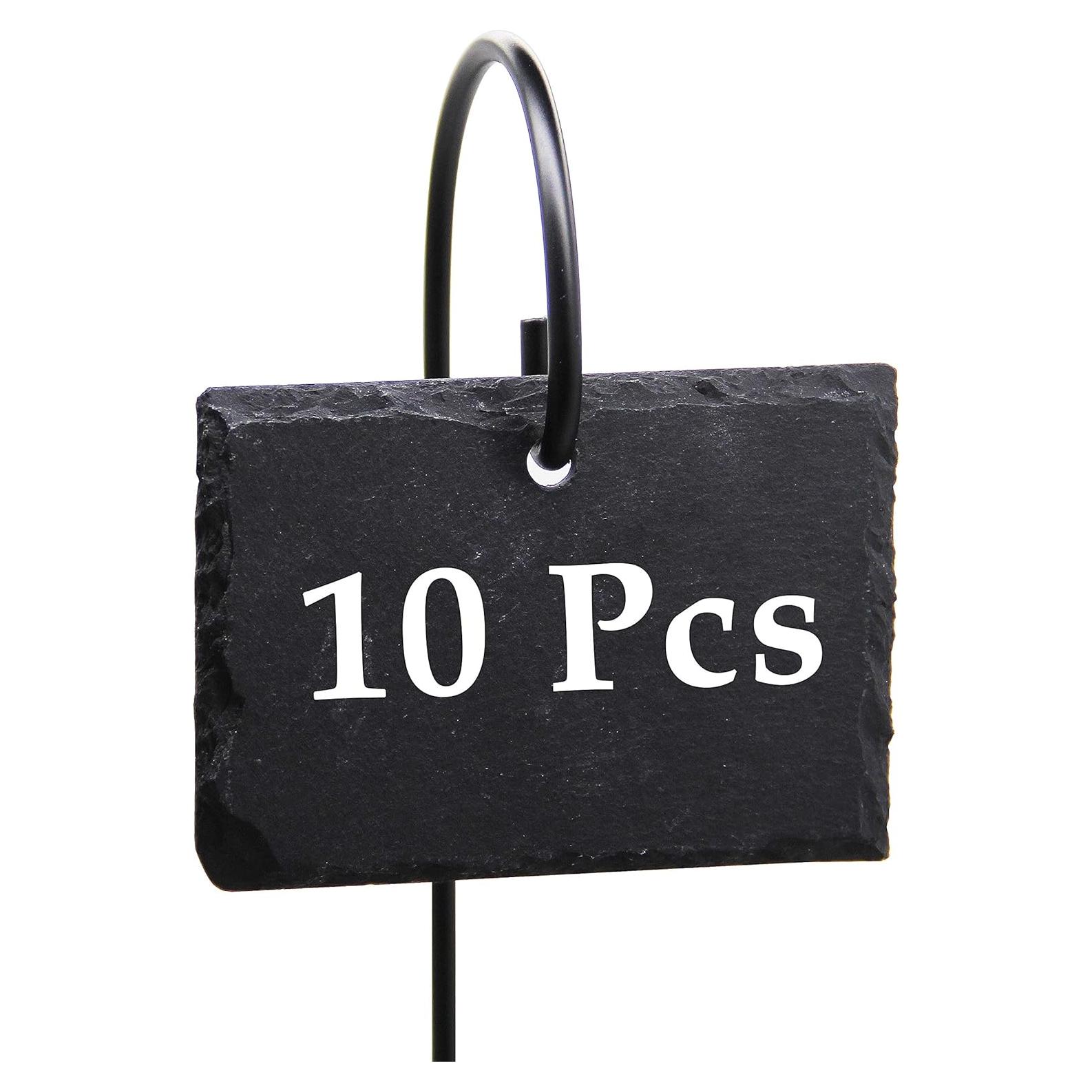 Etiquetas para Plantas FORUP, 10pcs Pizarra Reutilizables