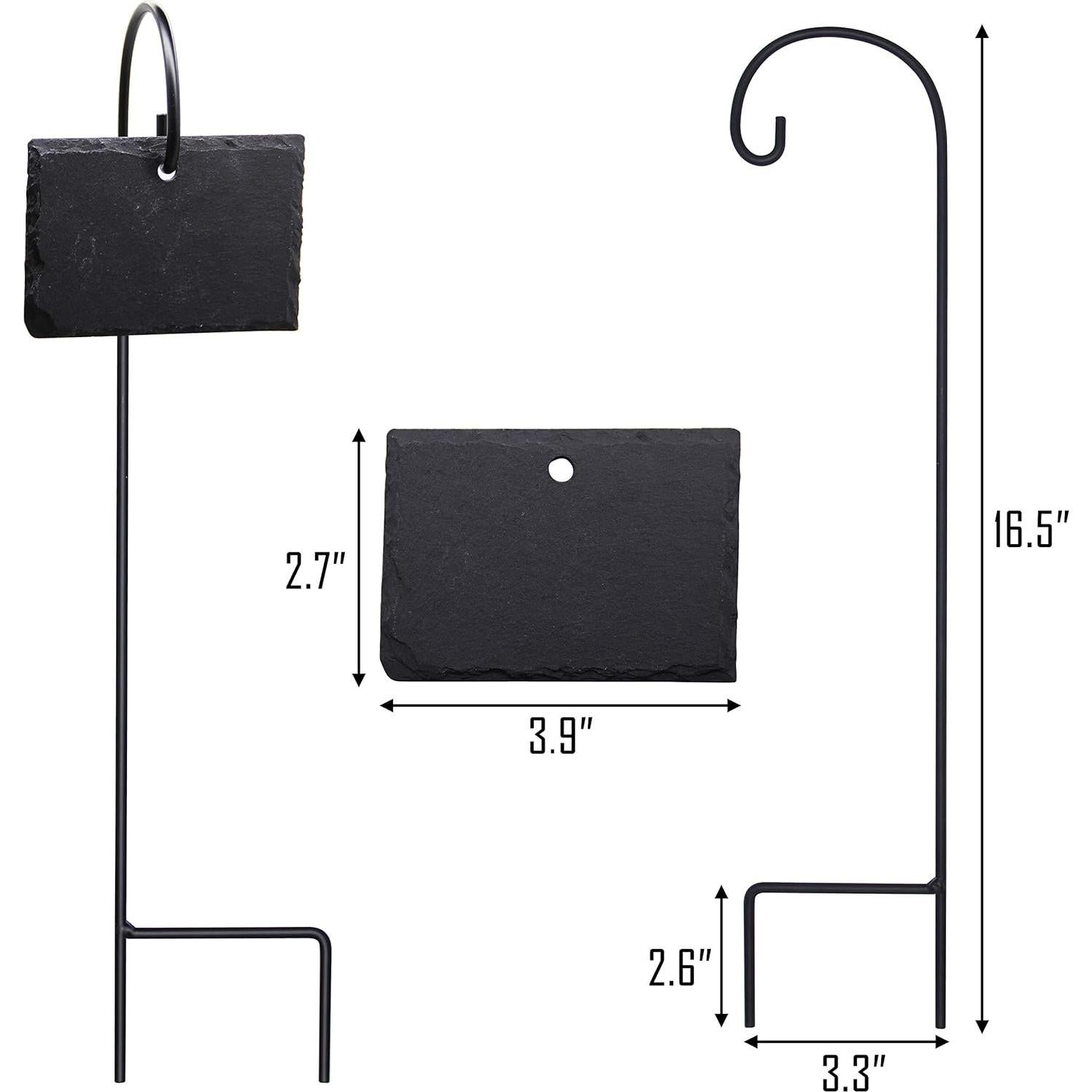 Etiquetas para Plantas FORUP, 10pcs Pizarra Reutilizables