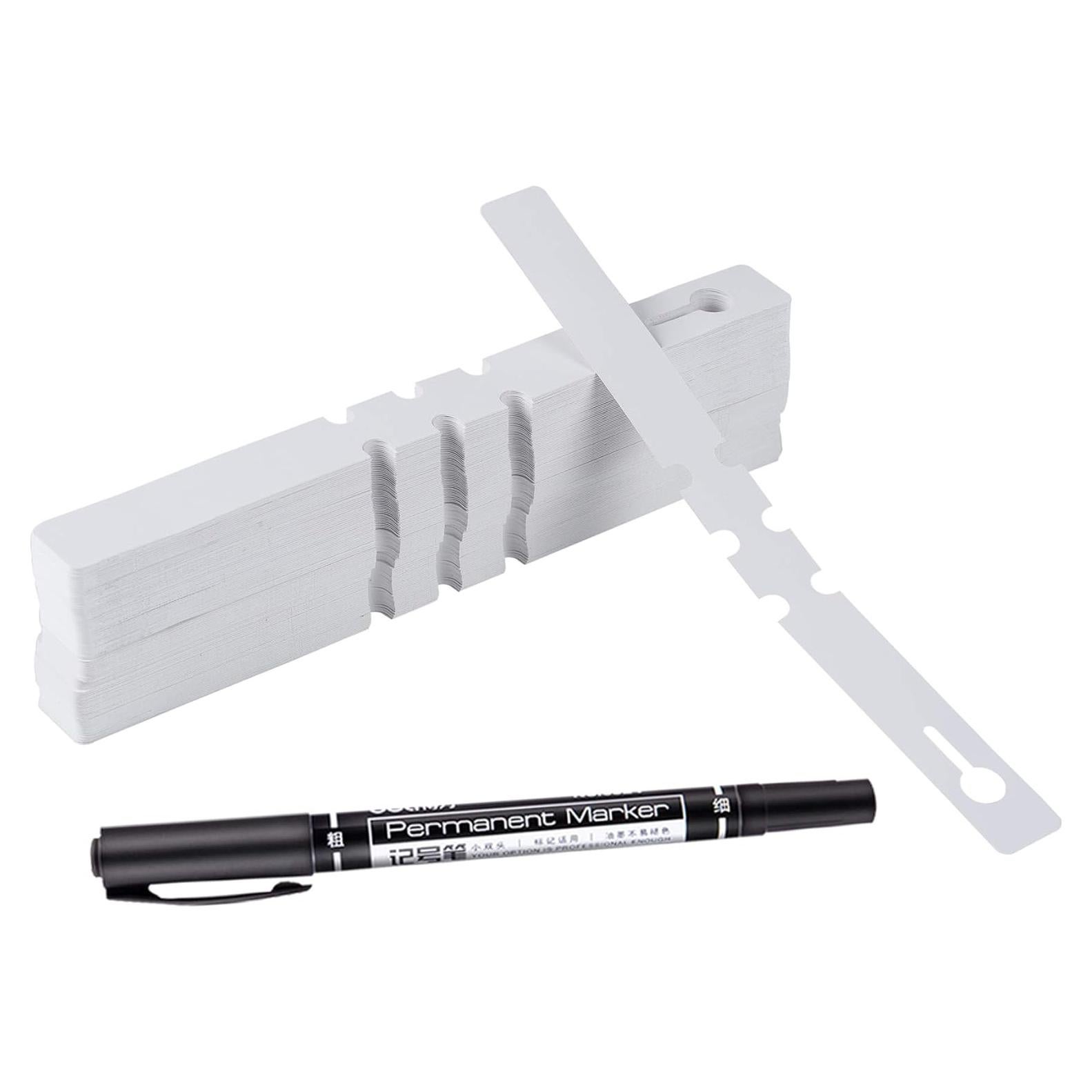 200 Etiquetas de Plástico Blanco MIHEY para Jardín 2x20cm