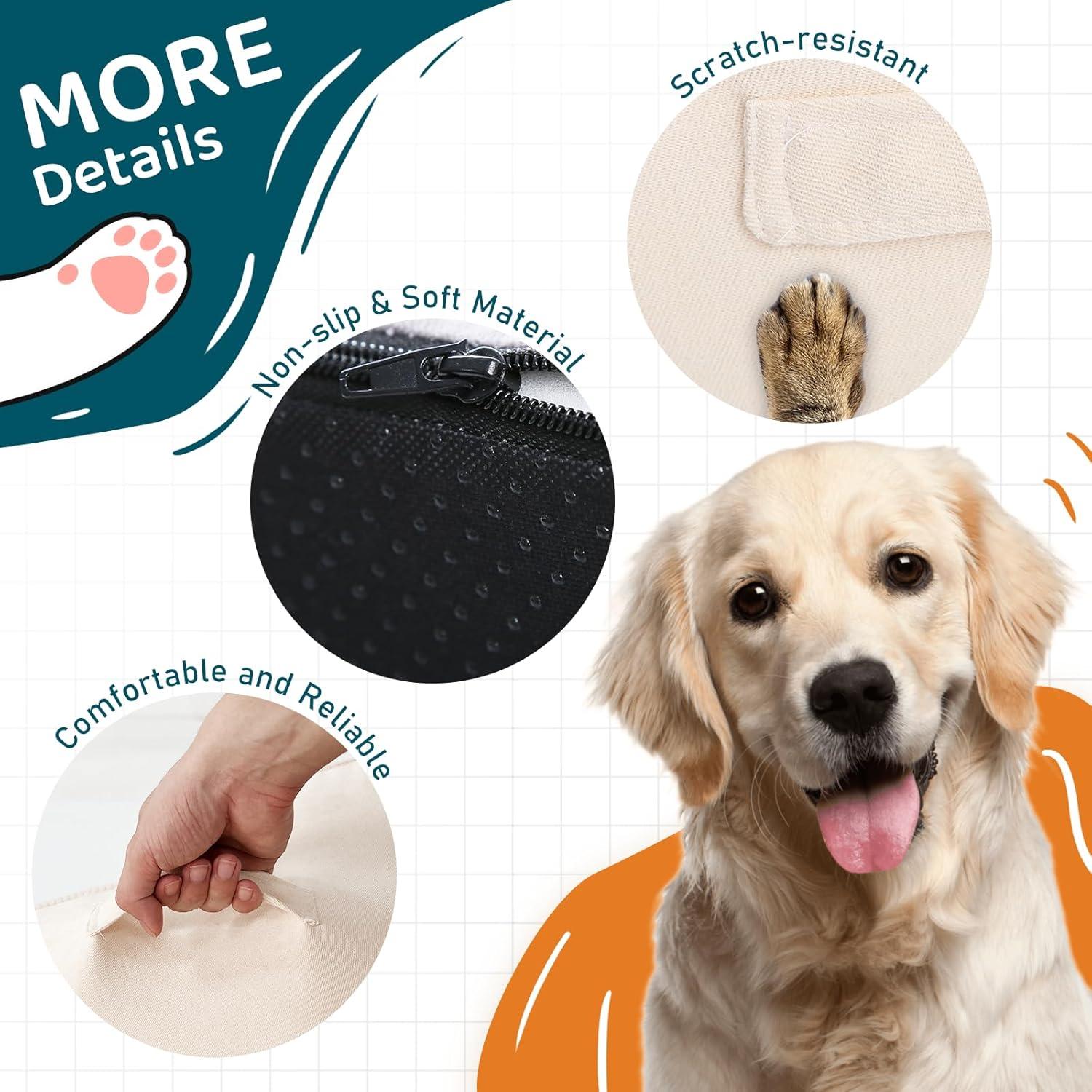 Escalones para Perros Vhaso 4 Pasos Beige 50.8 cm Espuma