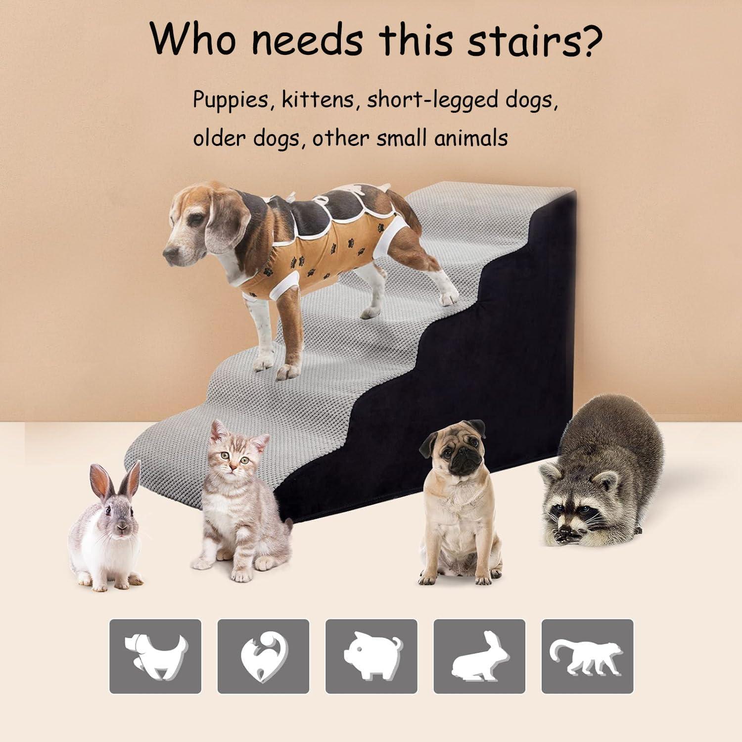 Escaleras para Perros LitaiL 5 Pasos 61 cm Antideslizante