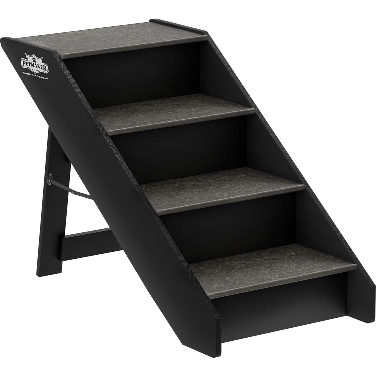 Escaleras para Mascotas PETMAKER 4 Escalones Antideslizantes Gris