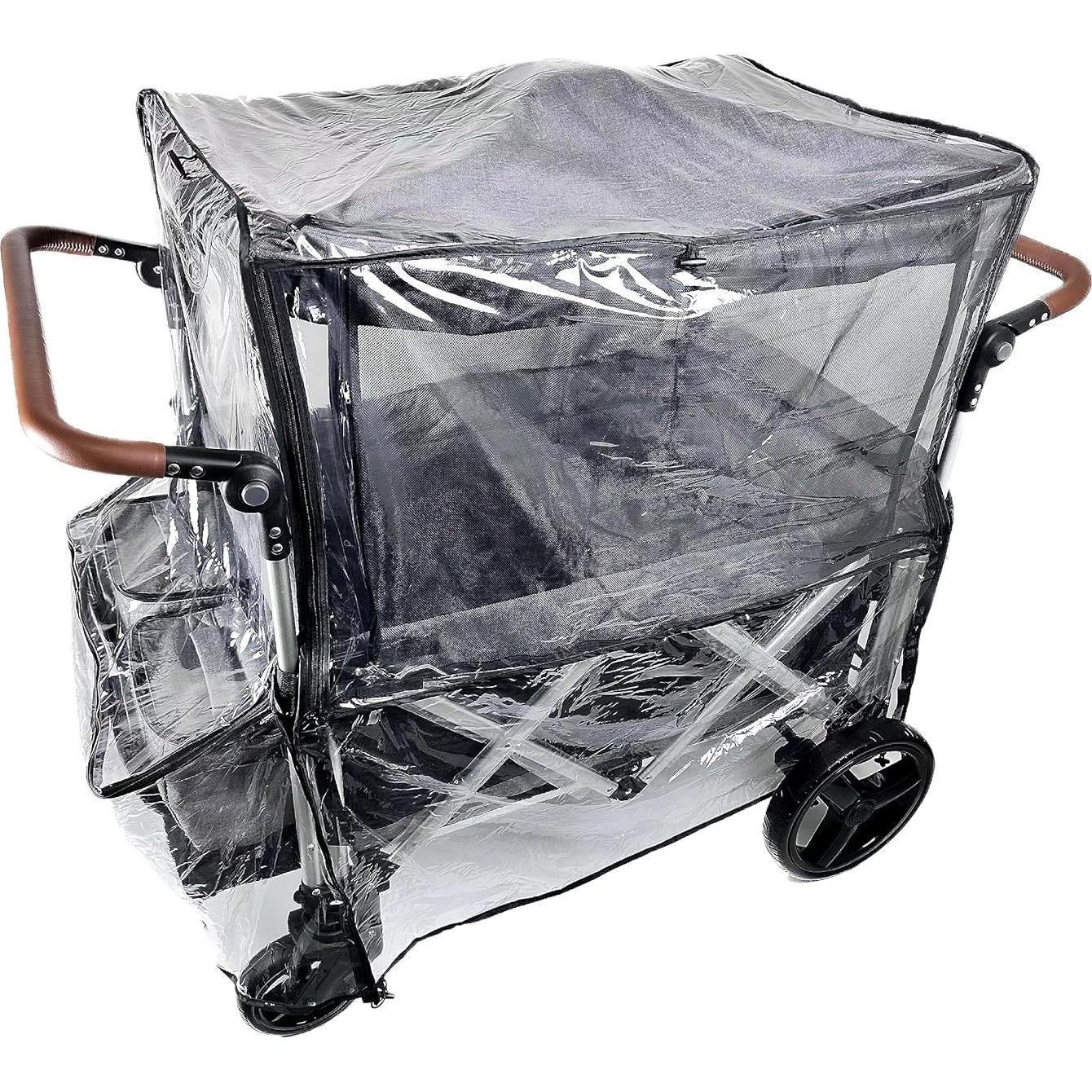 Cubierta de Lluvia Grande para Cochecito 2 en 1 con Ventana